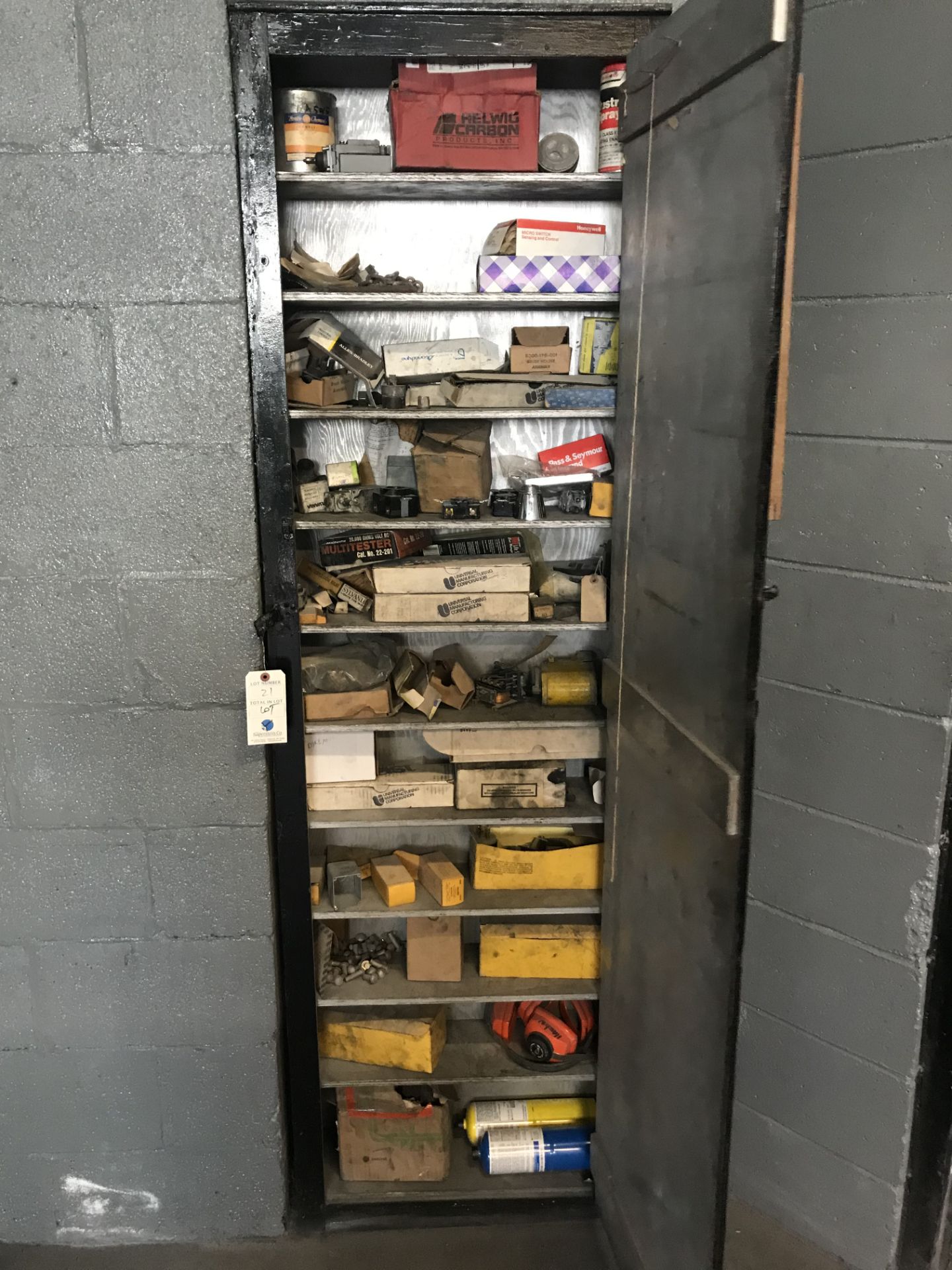 Wood Cabinet w/Supplies