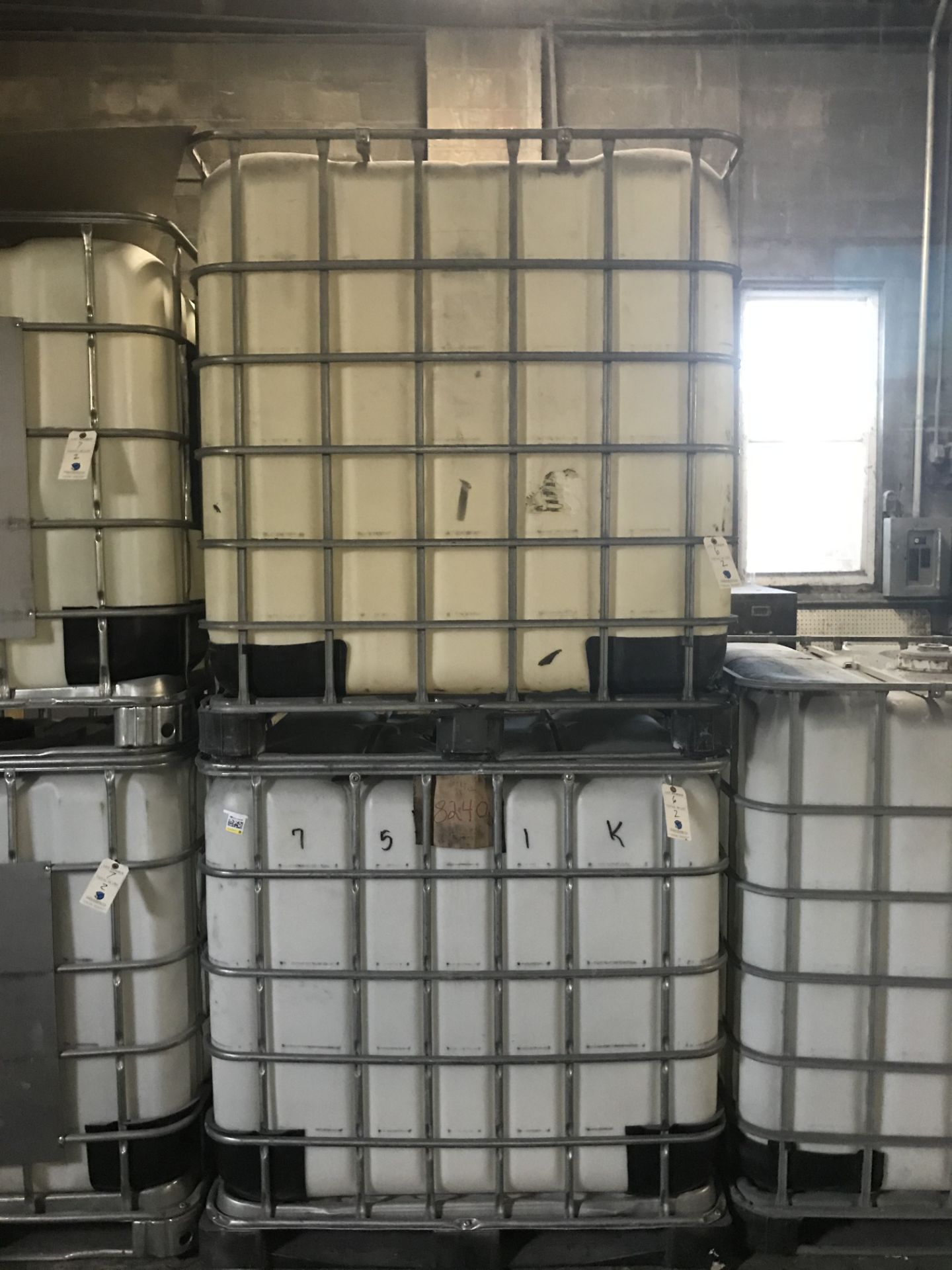 (2) Schutz 1650 KG (2,450LB.) IBC Tote Tanks