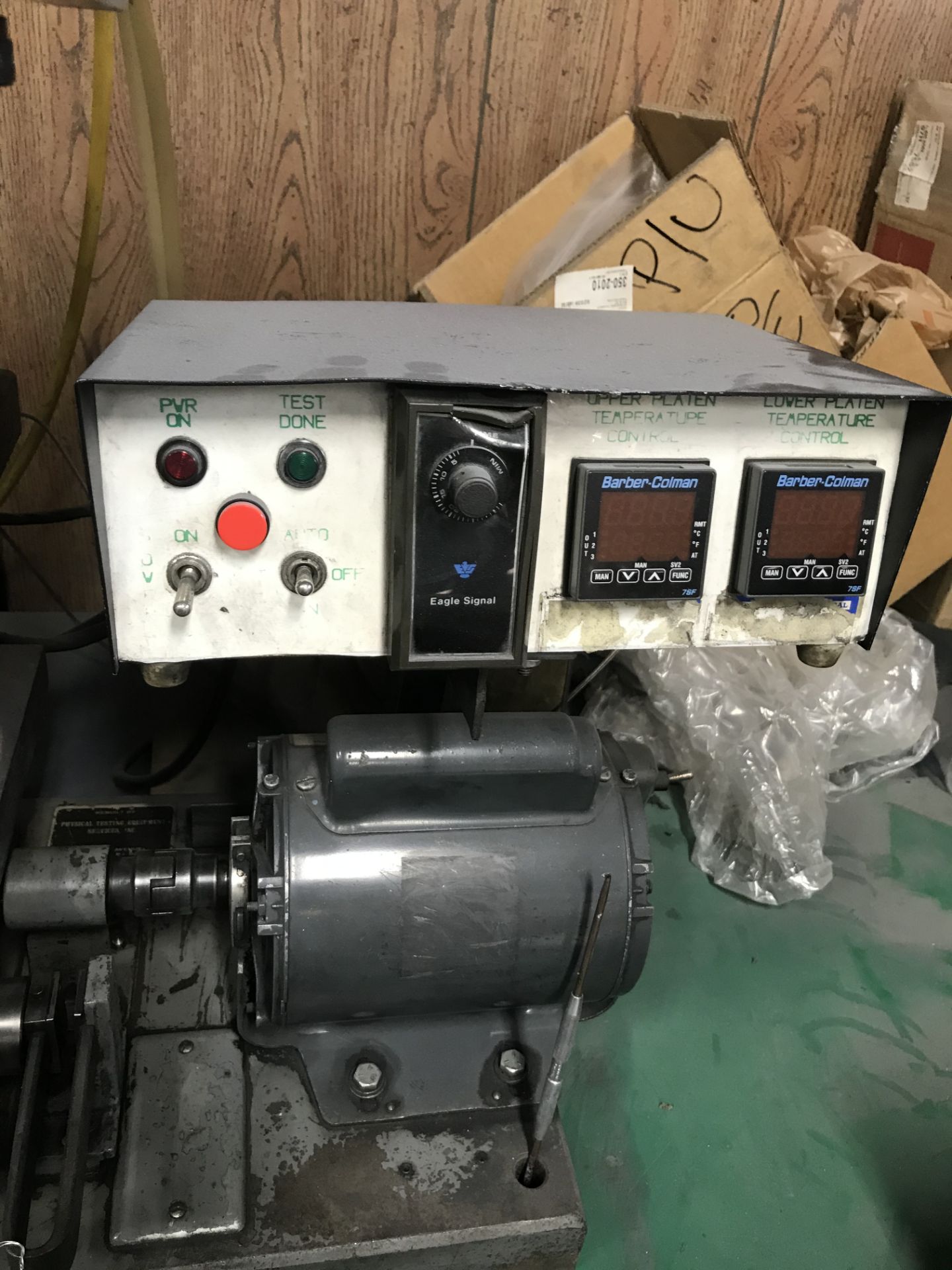 Mooney #NBS Viscometer w/Control Box & Dayton Single Phase Motor - Image 3 of 4