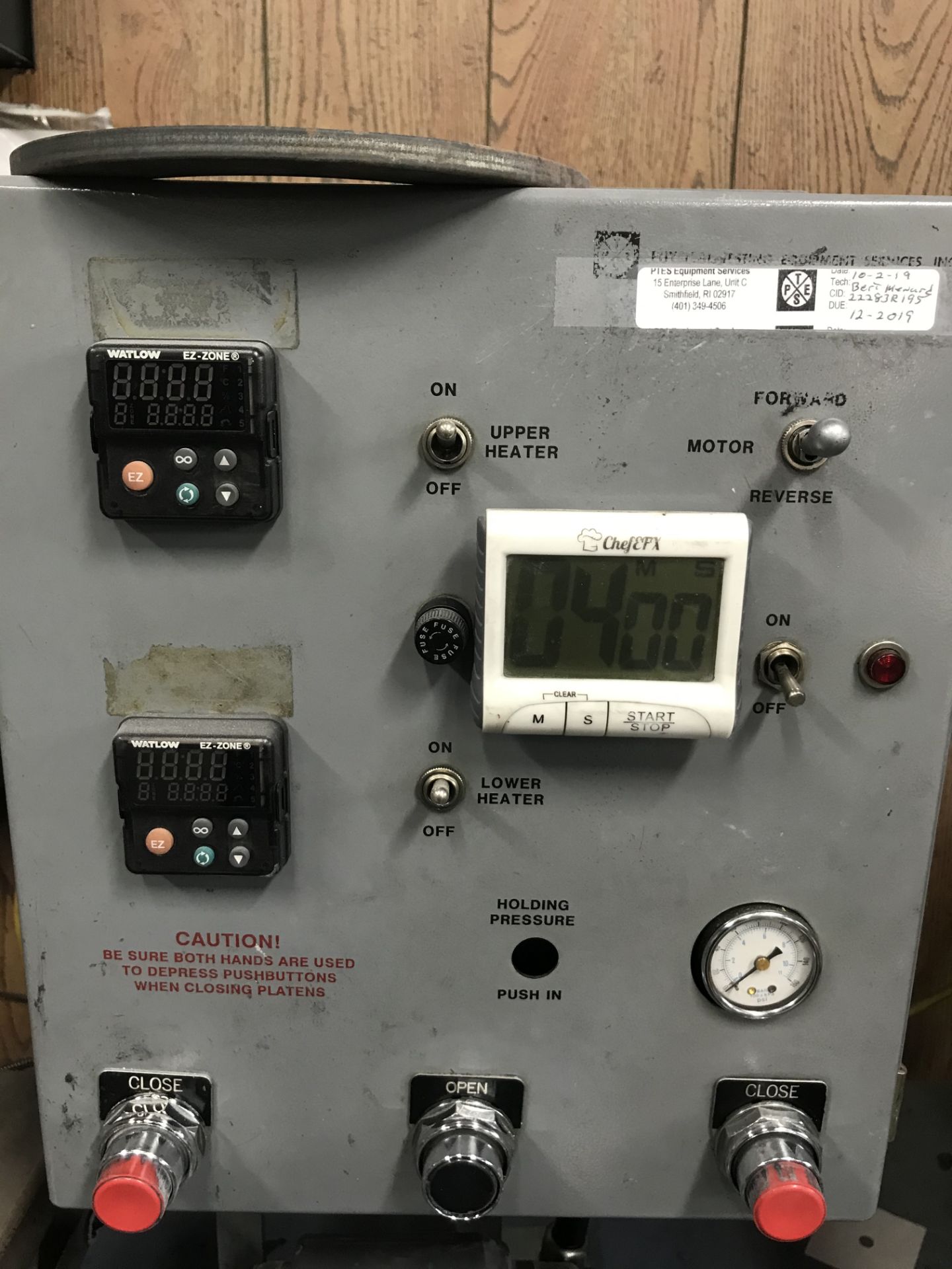 Mooney #NBS Viscometer w/Control Box & Dayton Single Phase Motor - Image 2 of 4