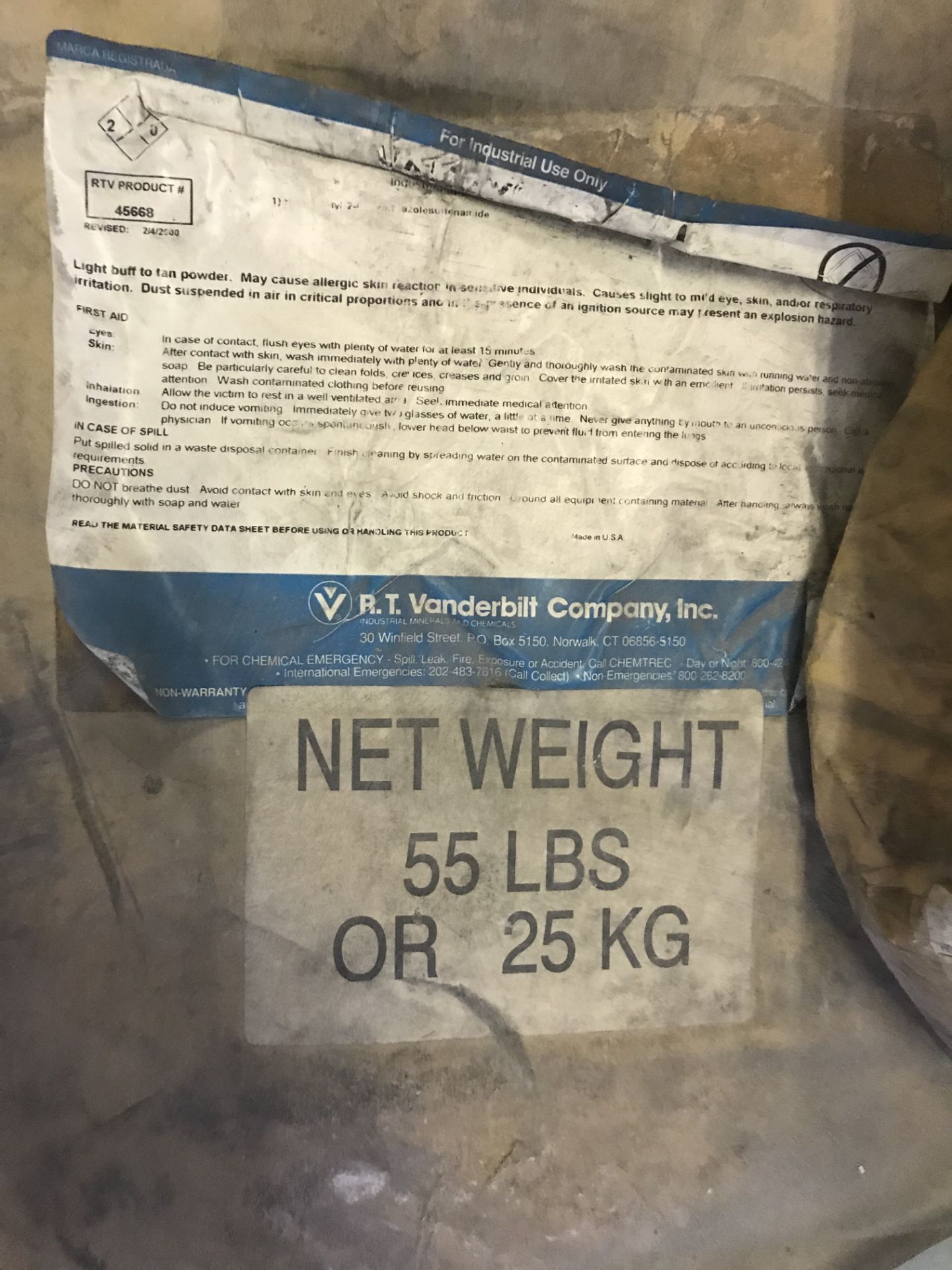 {LOT} 2 x 55 Lb. Bags of Vanax NS - Image 2 of 2