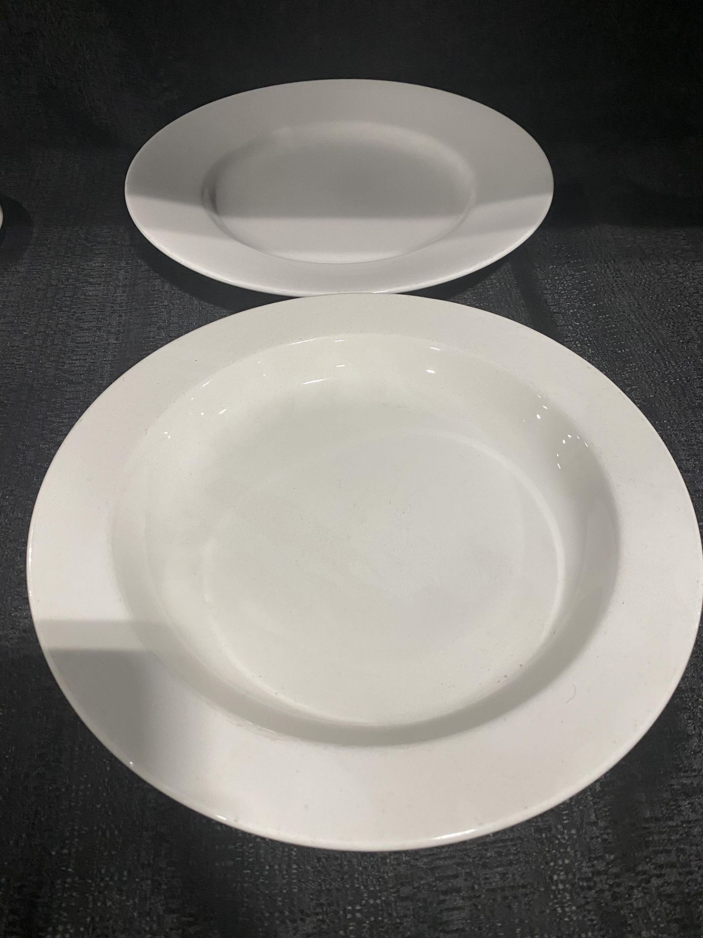 (40 Each) 6 Piece China Set c/o: (40) 12"White Dinner Plate, (40) 11.5" White Shallow Bowl, (40) - Image 3 of 4