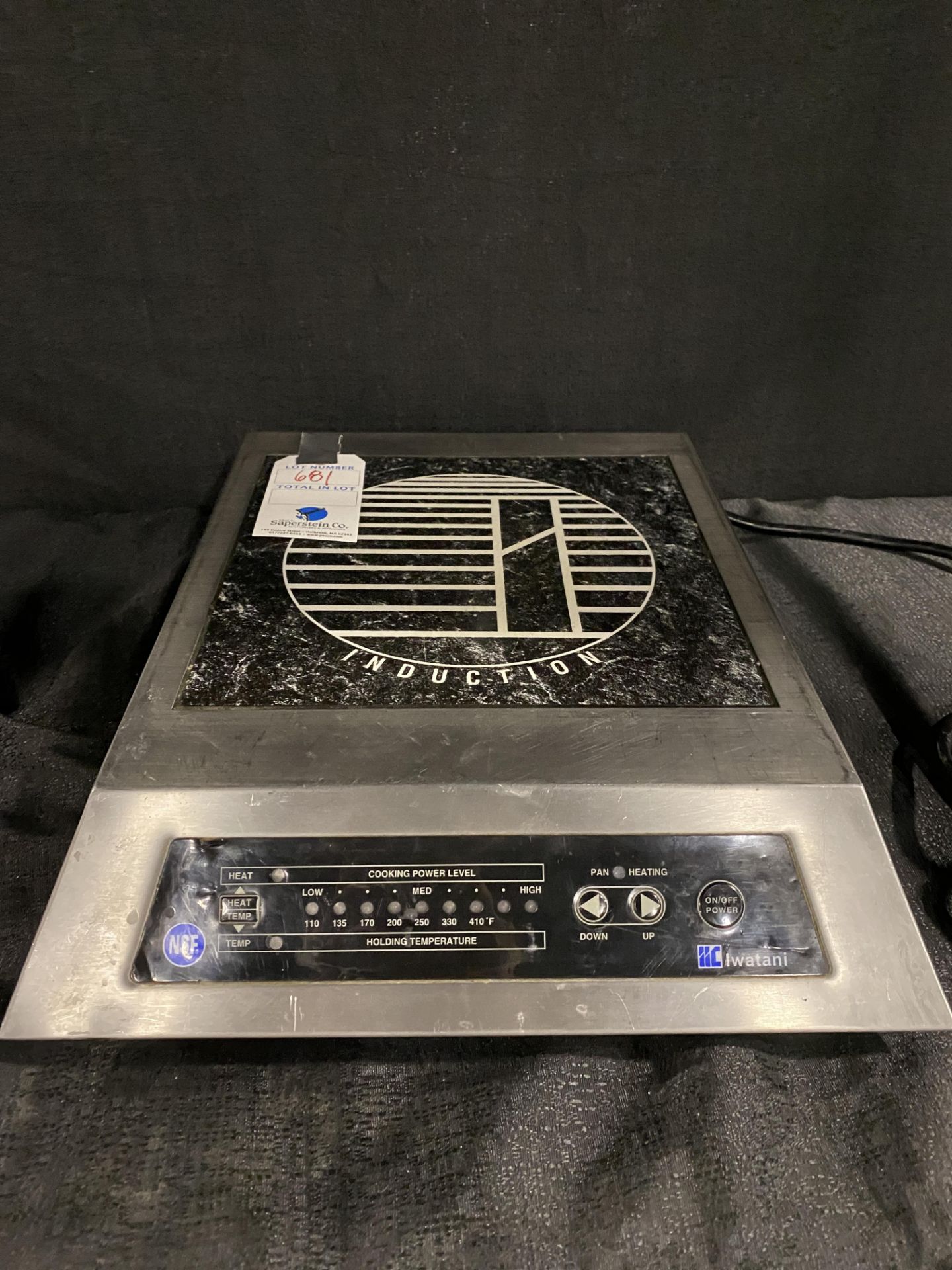 Iwatani #9000 Induction Cooker w/Digital Controls, 1800W