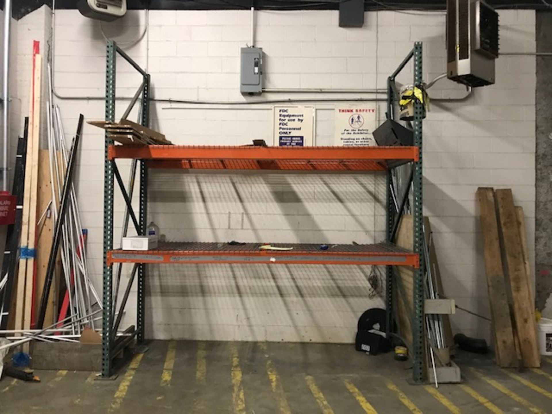 Section of Pallet Rack - 10'W x 11'H x 4'D