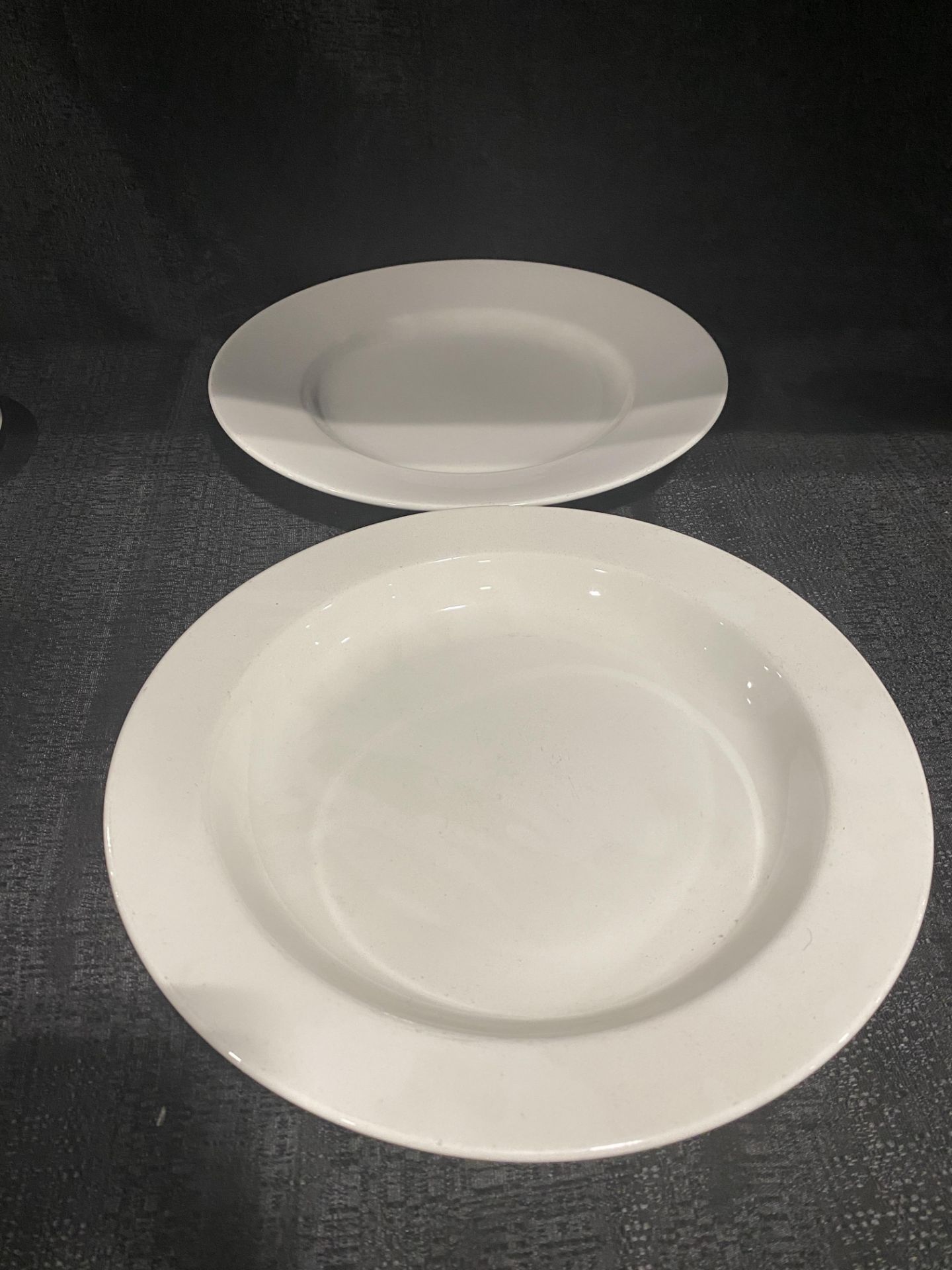 (40 Each) 6 Piece China Set c/o: (40) 12"White Dinner Plate, (40) 11.5" White Shallow Bowl, (40) - Image 3 of 4