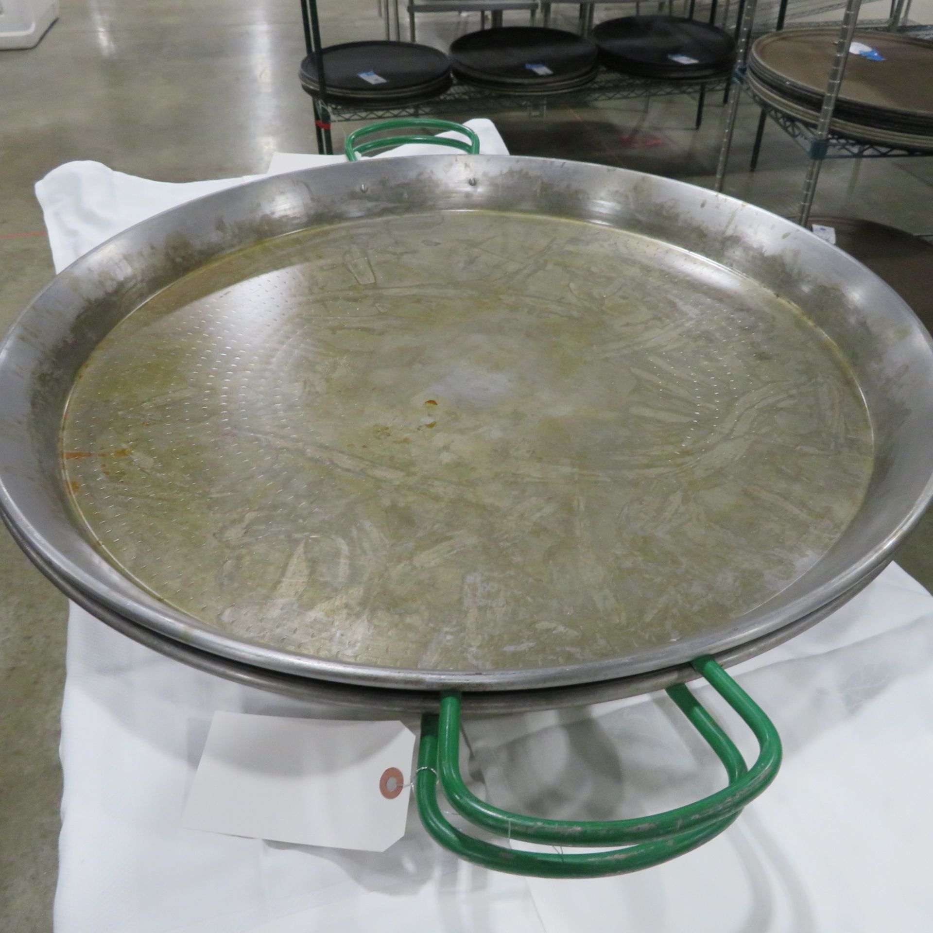 (2) 28" Paella Pans w/Coated Handles