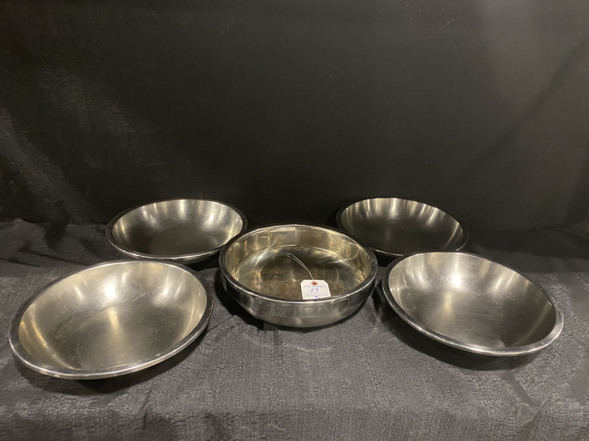 (5) Asst. 11" Round Chafing Dish Pans