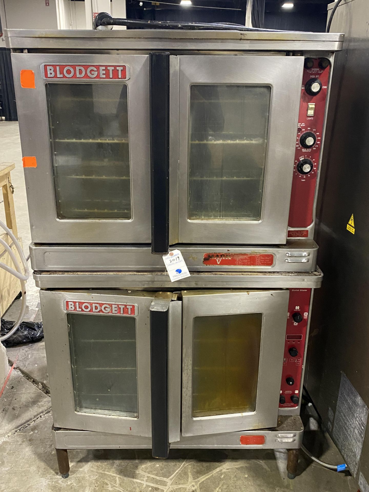 Blodgett Mark V Twin Stacked Gas Double Convection Oven