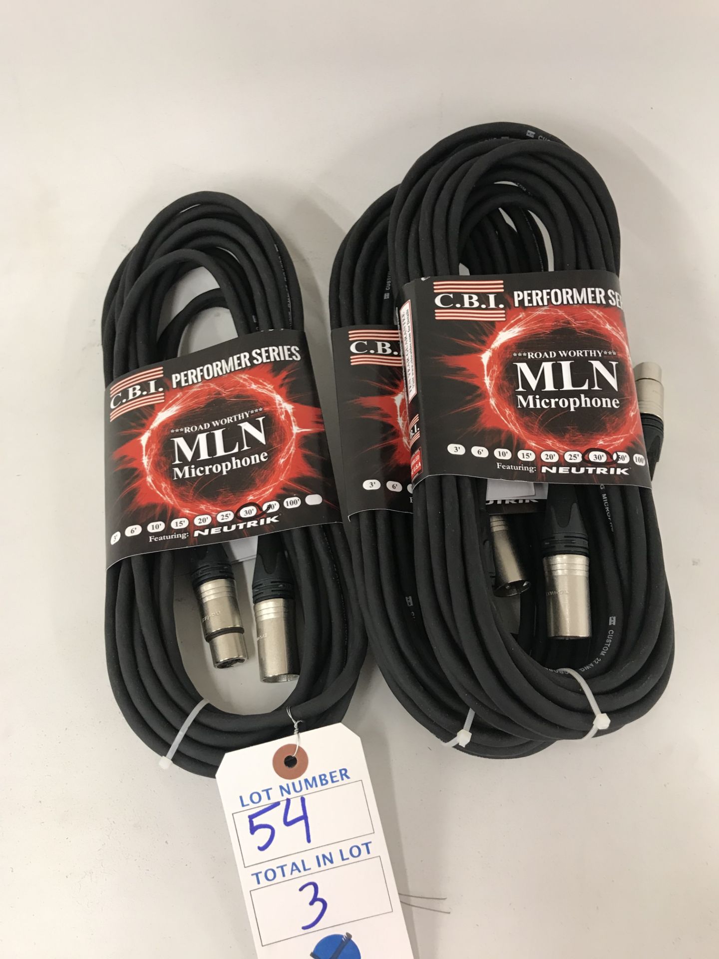 (5) CBI Mln Microphone Cable 22 Gauge, 50 Ft. Each (NIB)