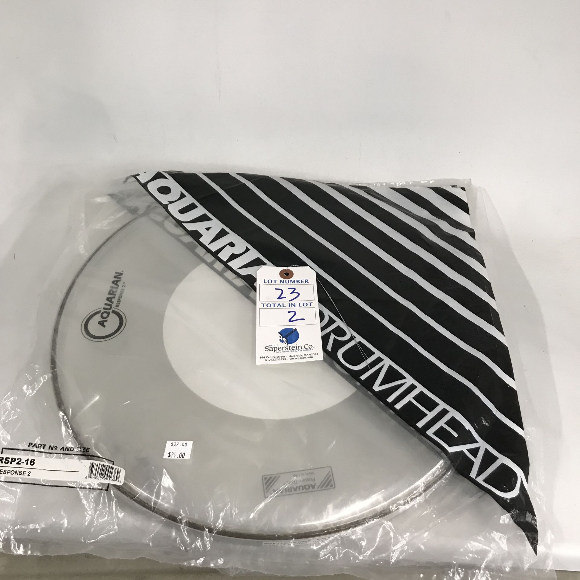 (2) Aquarian Drum Heads (NIB)