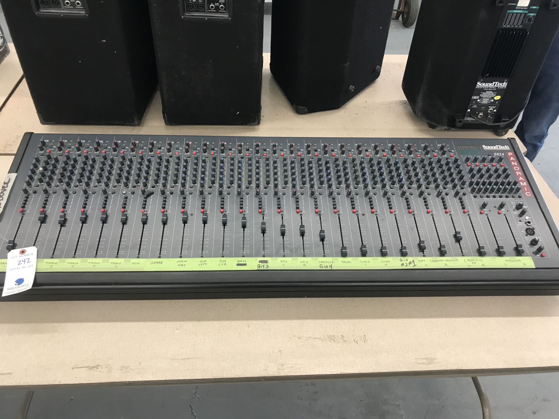 Sound Tech #S824 Panoramic 24 Track Mixing Board - Image 2 of 2