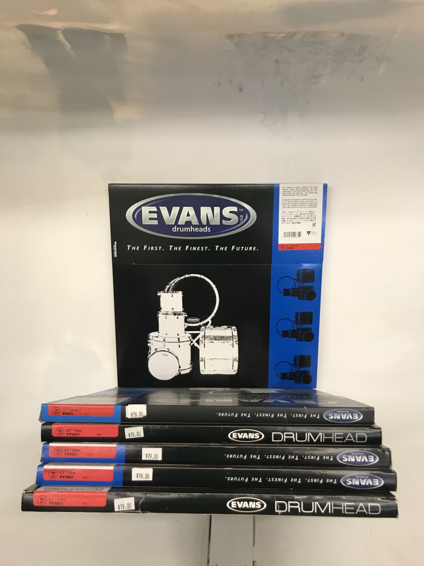 (6) Evans Drum Heads - (4) #TT13G1 & (2) #B13G1(ALL NIB)