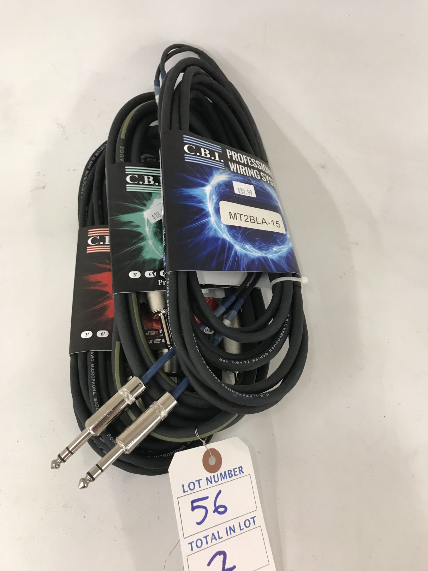 (3) Asst. MLN & SC Cables - 10' & 20' (NIB)