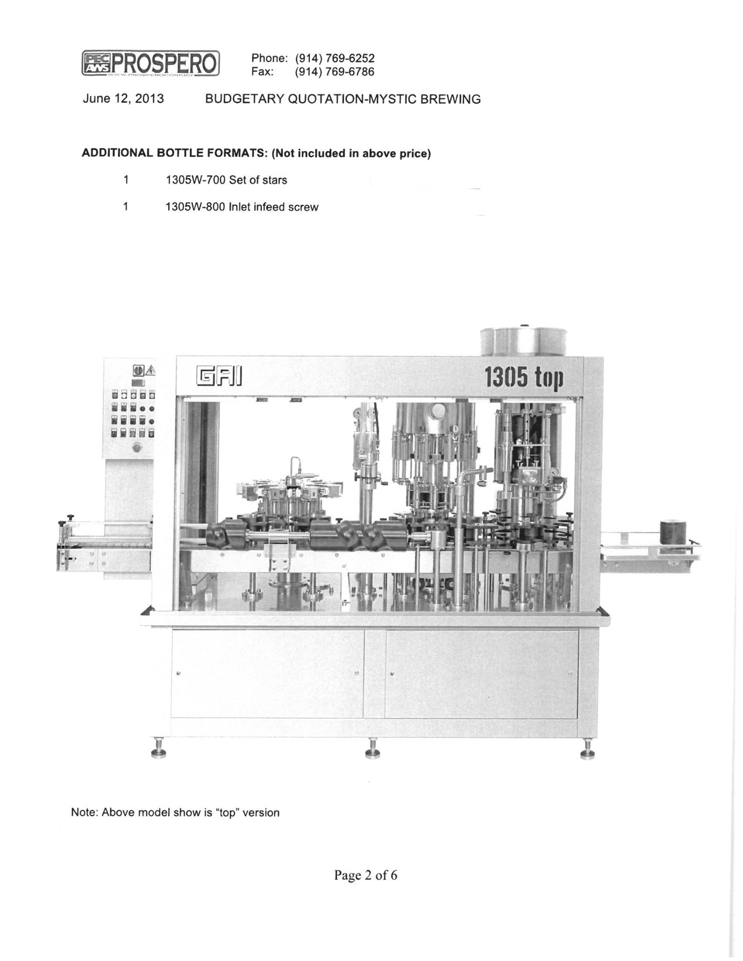 GAI #1305 8 Head Bottling Line Filler For Sparkling Wine/Bottle Condition/Belgium w/Enos Euro # - Image 9 of 20