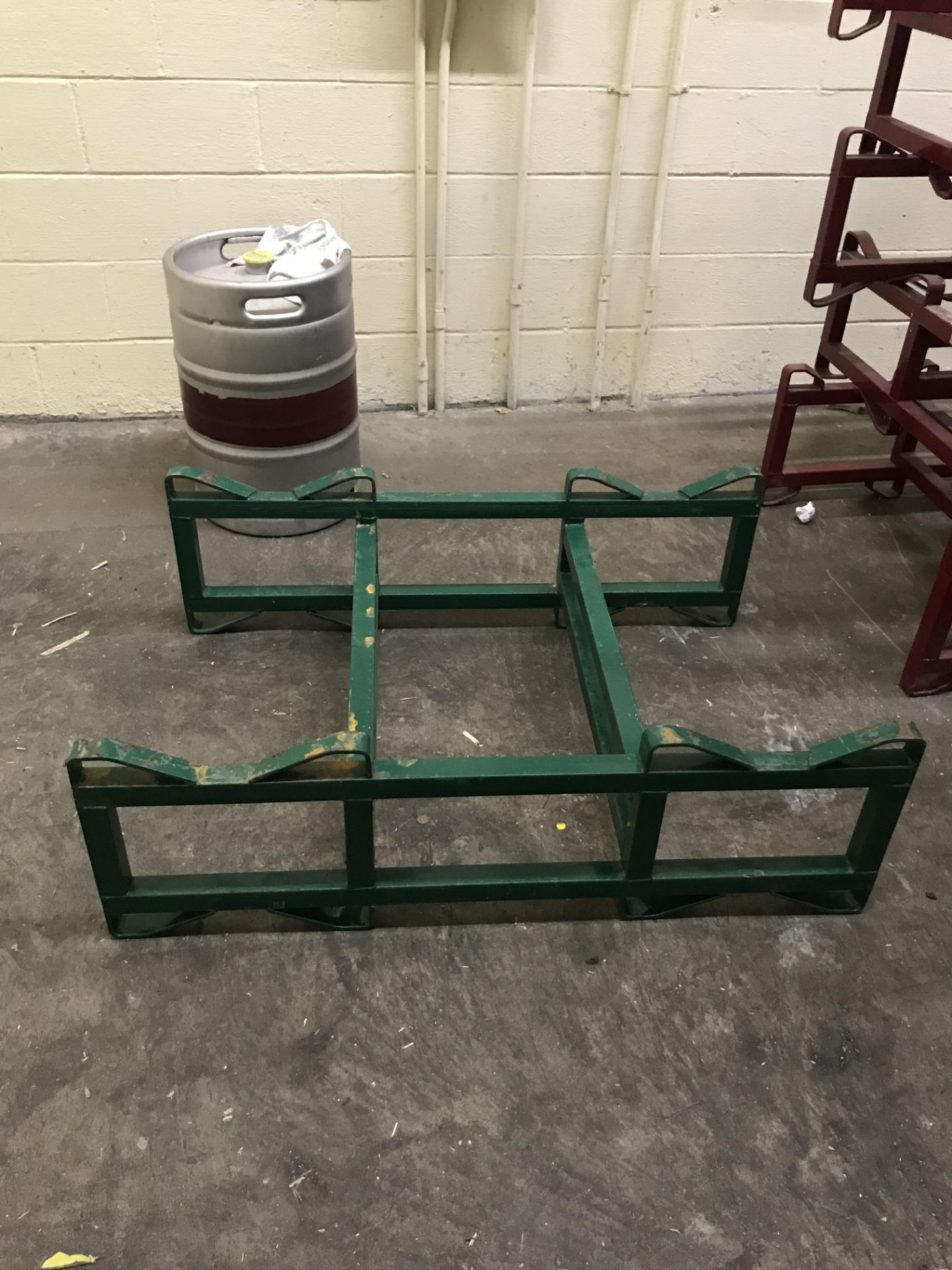 {LOT} (7) Keg & Barrel Holders - 6 Topco & 1 Western Square - Image 2 of 2