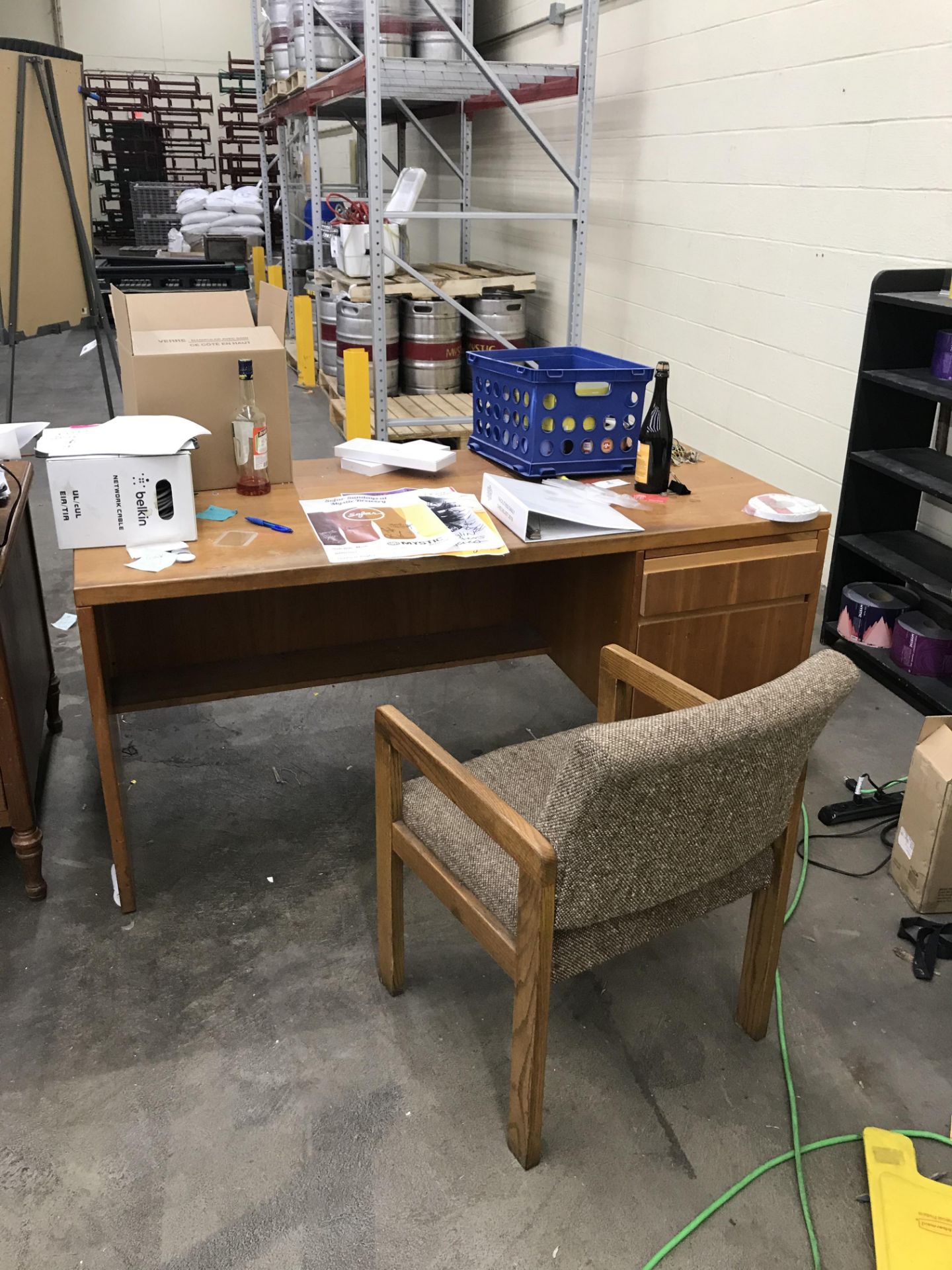 (3) Desks, 3 Chairs & Bookcase (NO ELECTRONICS) - Image 2 of 3