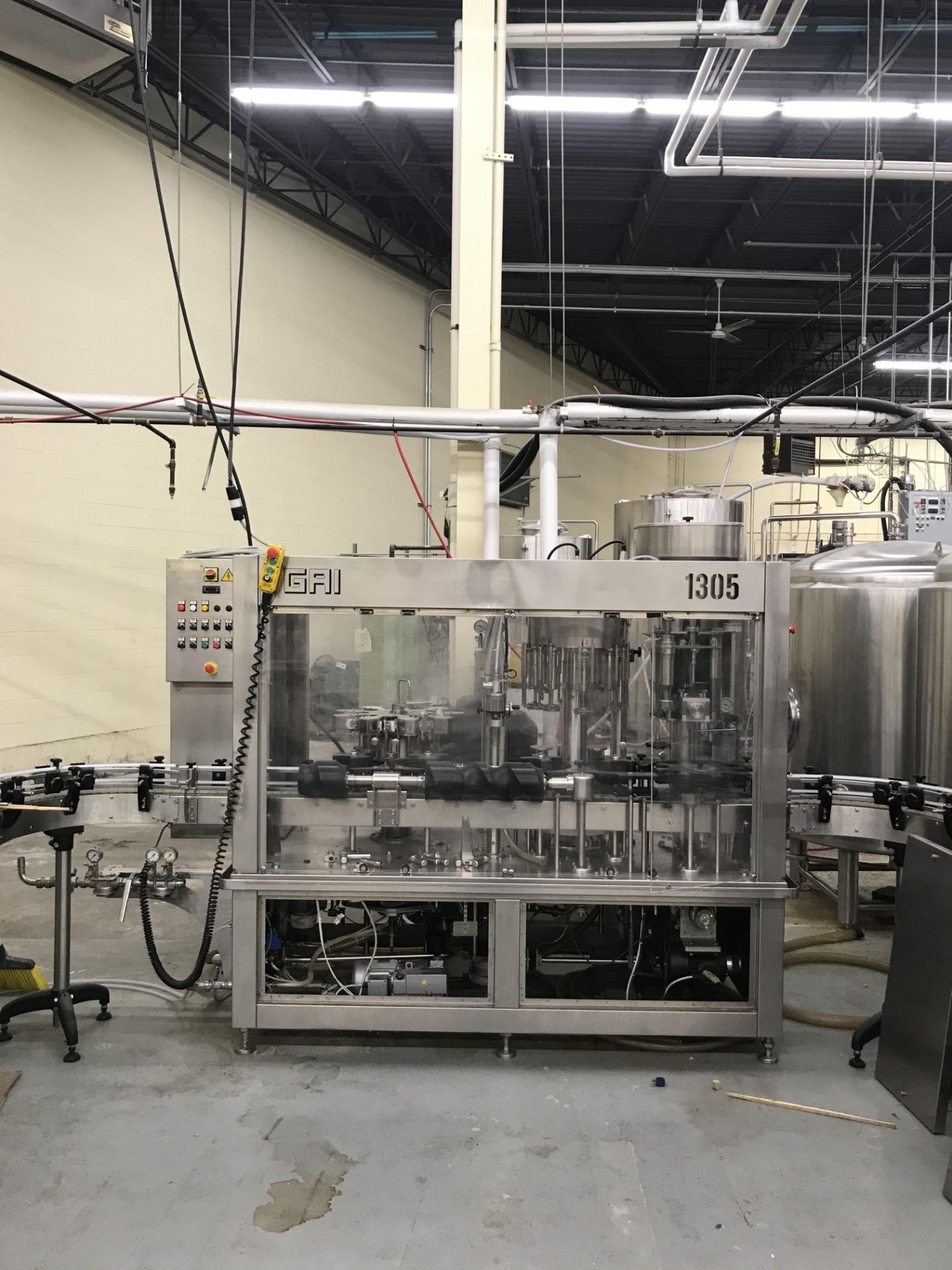 GAI #1305 8 Head Bottling Line Filler For Sparkling Wine/Bottle Condition/Belgium w/Enos Euro # - Image 6 of 20