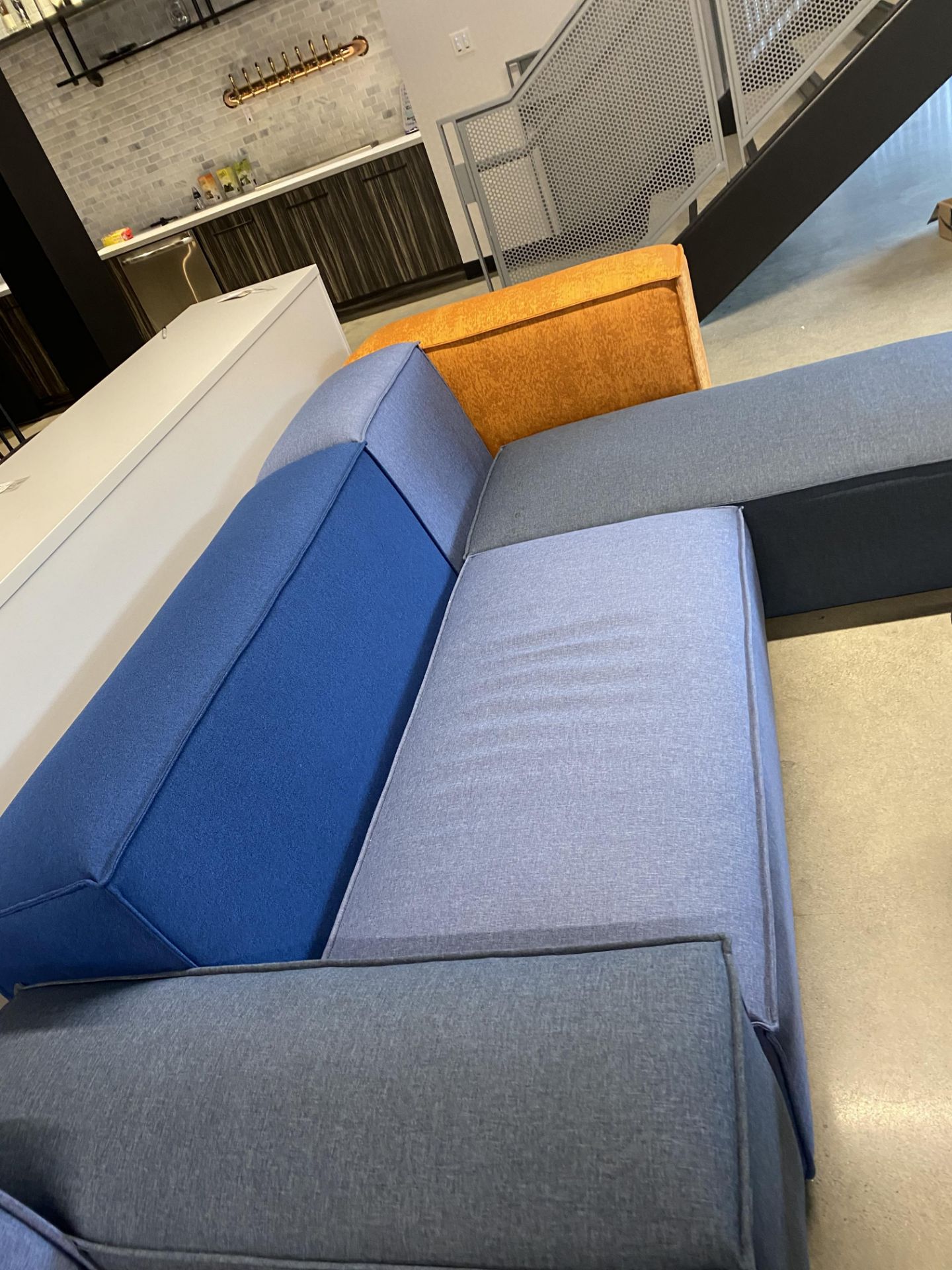 Allermuir #PVRS1300 Modular Sofa Fully Upholstered Connectable Multi Colored Couch Set/Sectional ( - Image 3 of 3