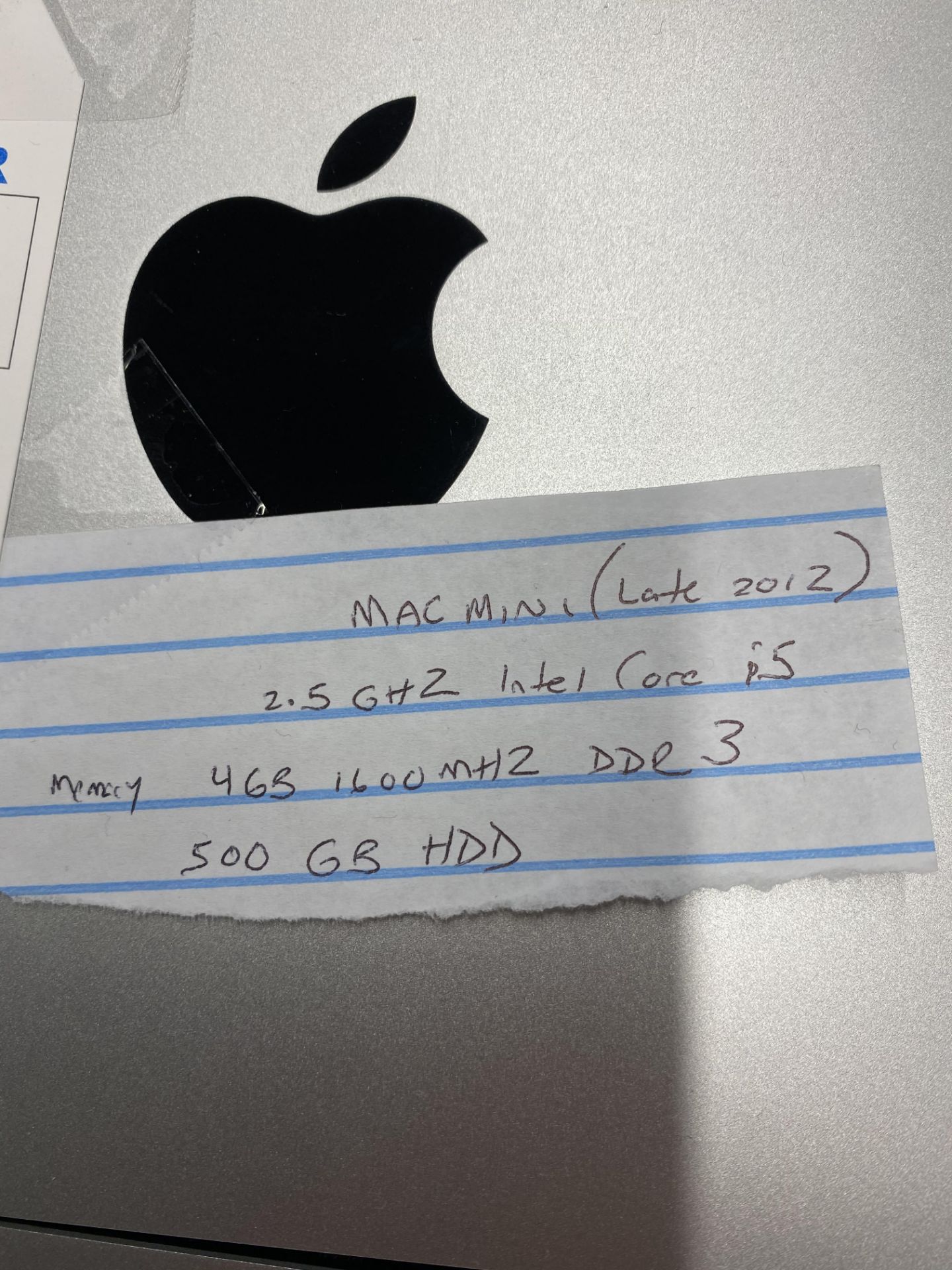 Apple Mac Mini (Late 2012) 2.5Ghz, Core i5, 4GB Ram, DDR 3 Desktop PC