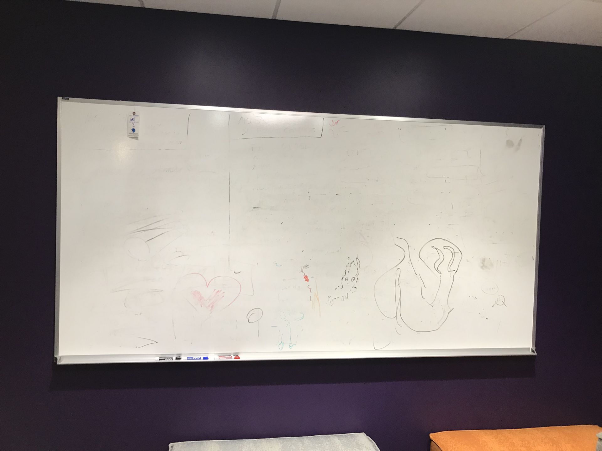 (2) 4'x8' White Boards On Wall