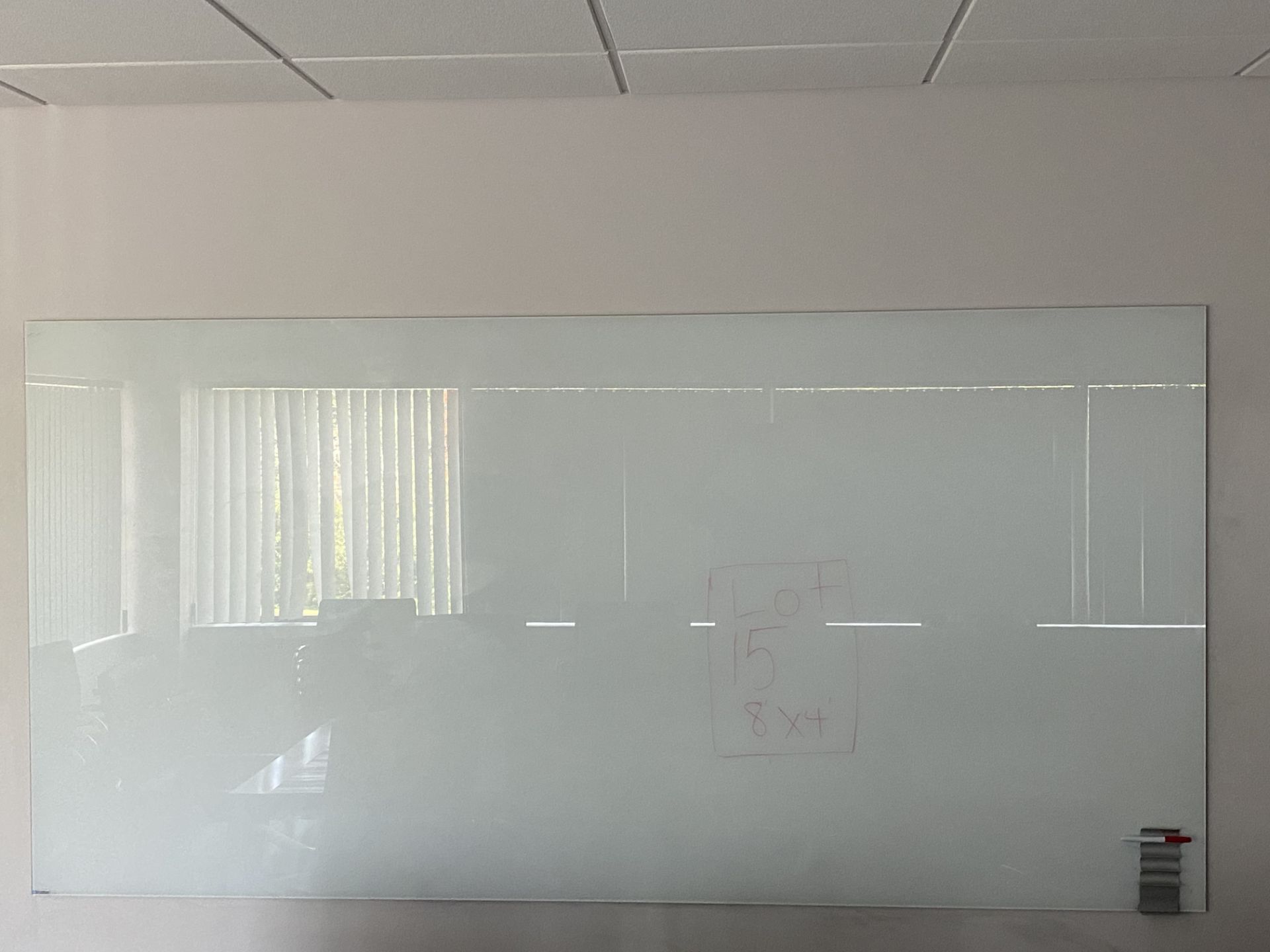 8' x 4' Clarus Float Tempered Glassboard 48"H x 98"W x 1/4" Thick, Pure White C100, Type PPG Star