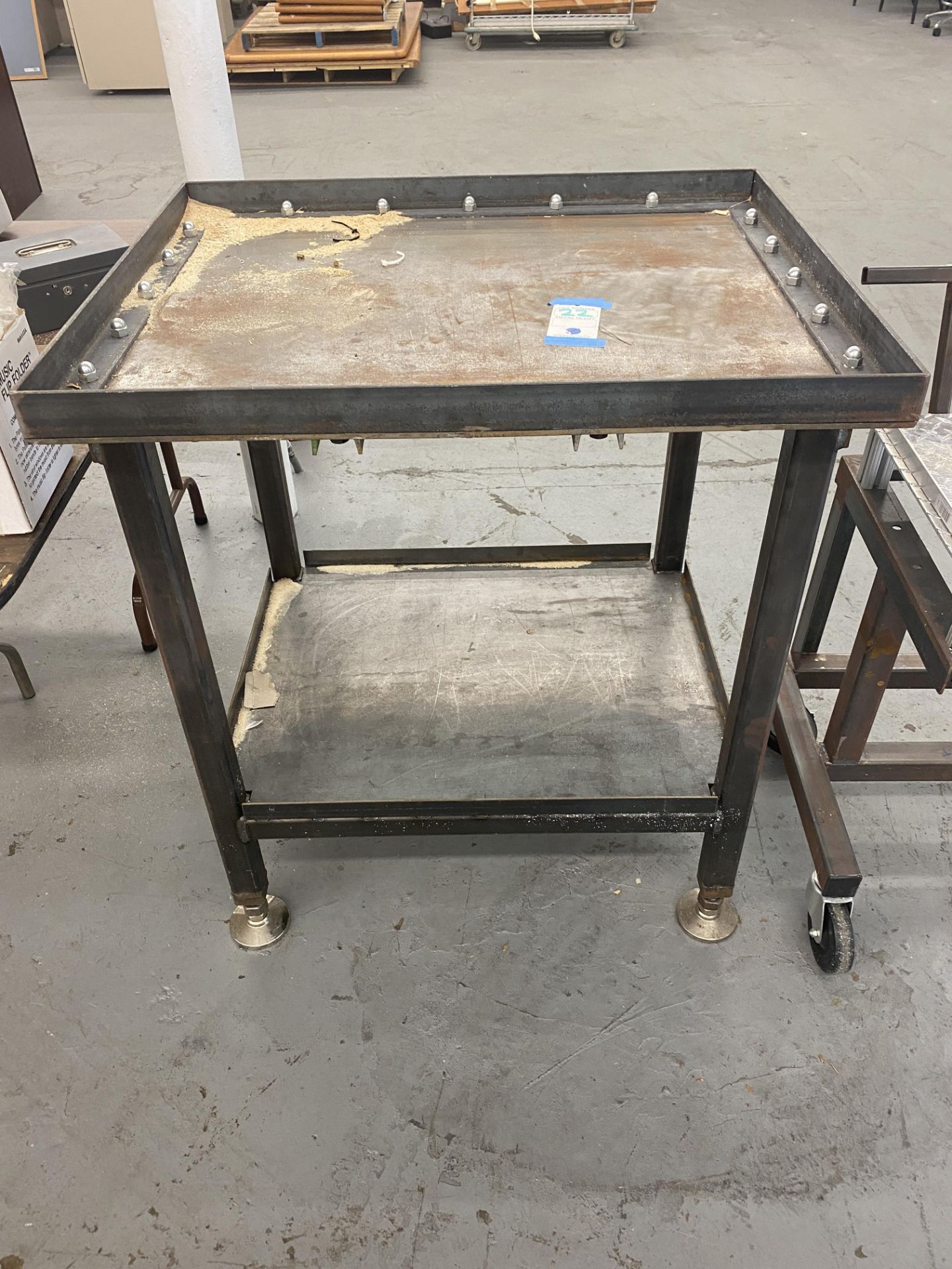 Heavy Duty Custom Built Machinest Table 30" x 36" x 40"H (Very Expensive to Make) w/Adjustable