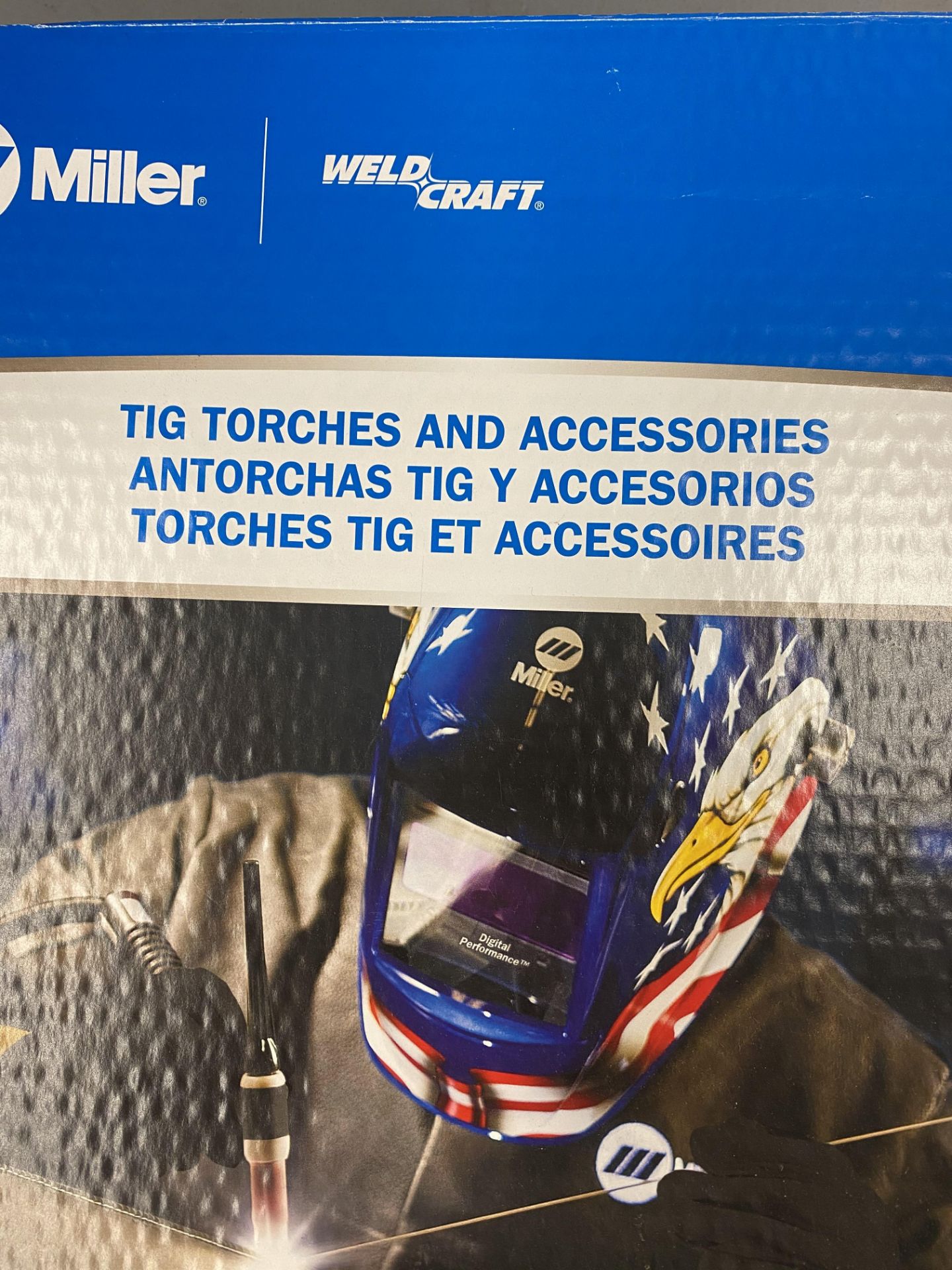 Miller Syncrowave #350LX Portable Tig Welder w/Foot Pedal, Tig Gun, Leeds, 18" #310 Rods, Additional - Image 8 of 15