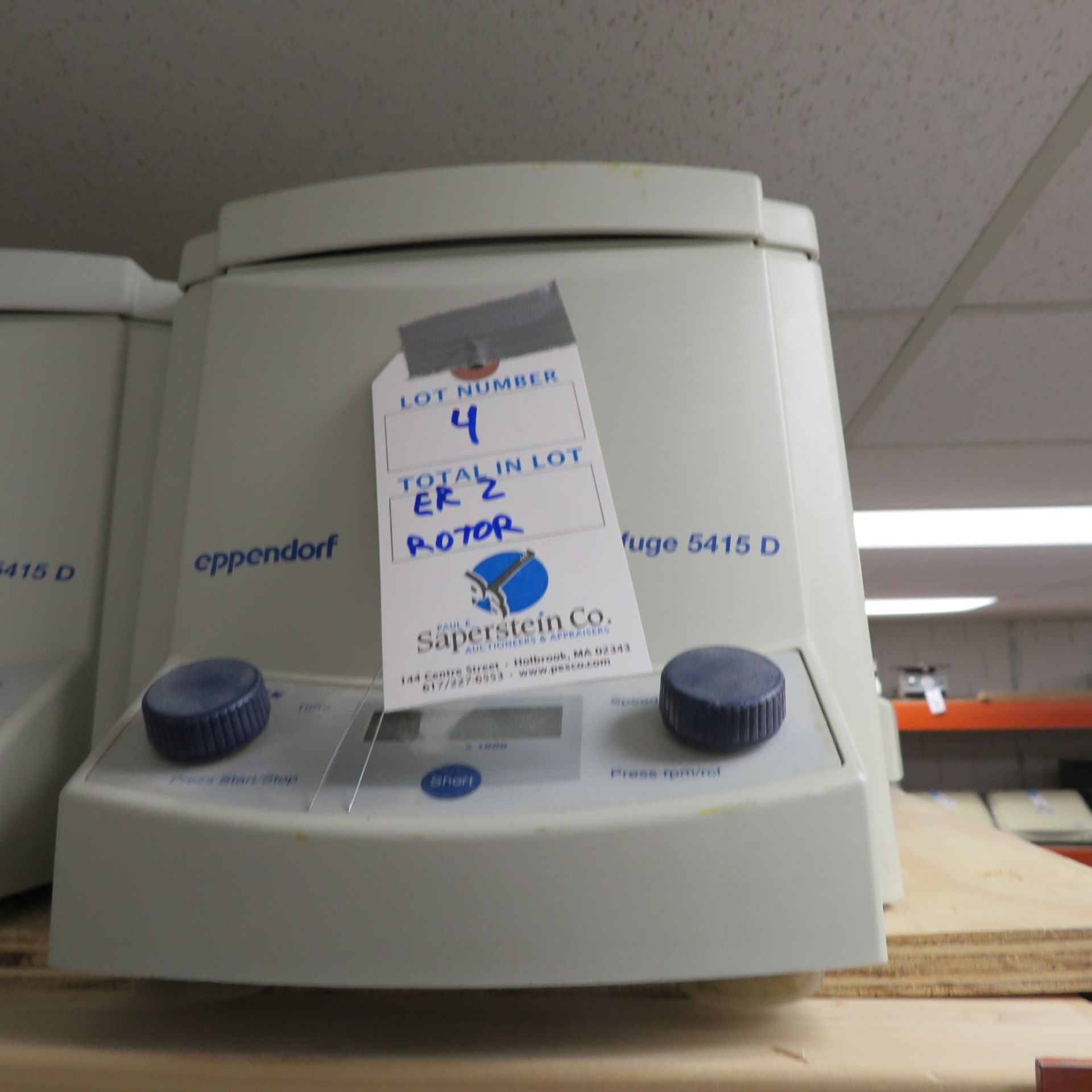 EPPENDORF 5415D CENTRIFUGE-W/ ROTOR ERR 2