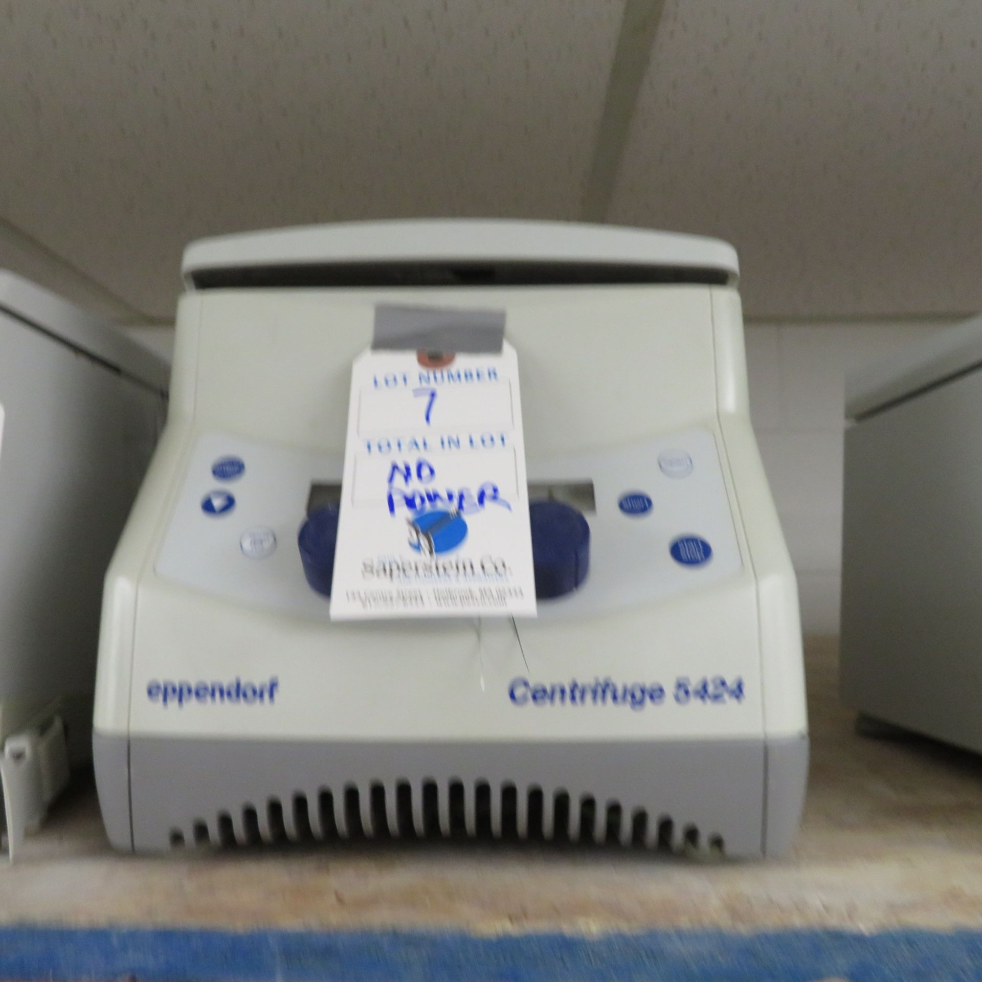 EPPENDORF 5424 CENTRIFUGE-NO POWER