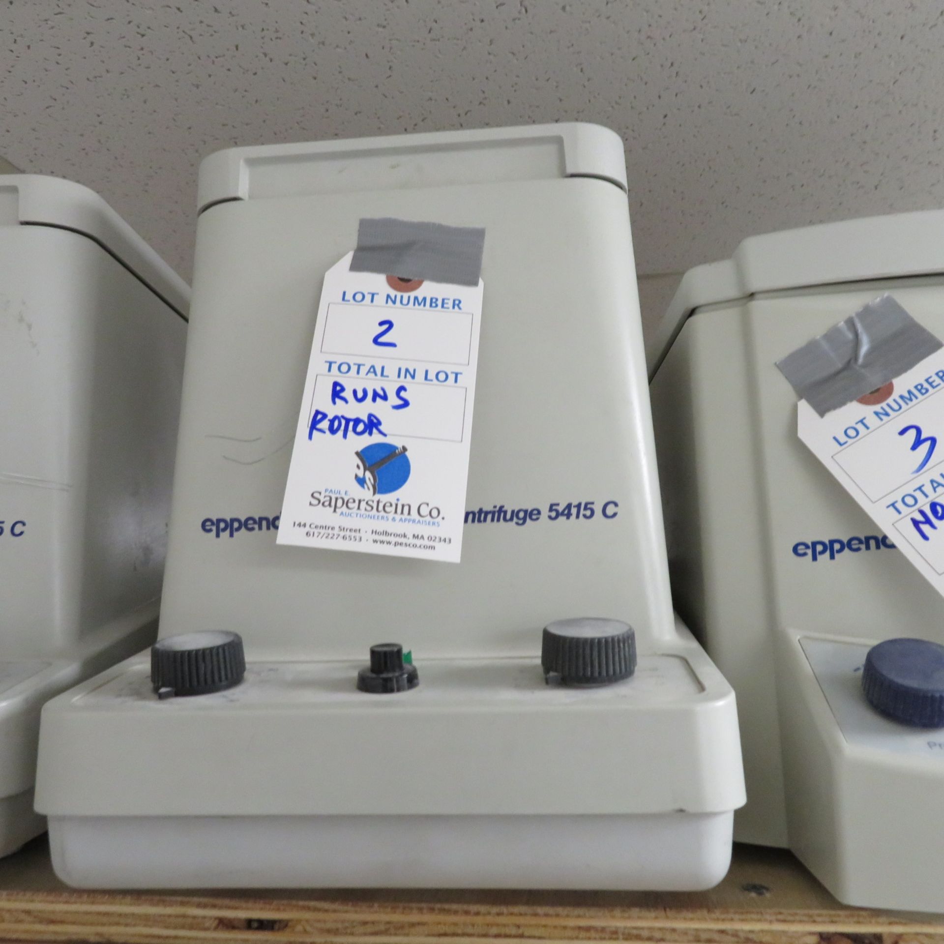 EPPENDORF 5415C CENTRIFUGE-W/ ROTOR RUNS