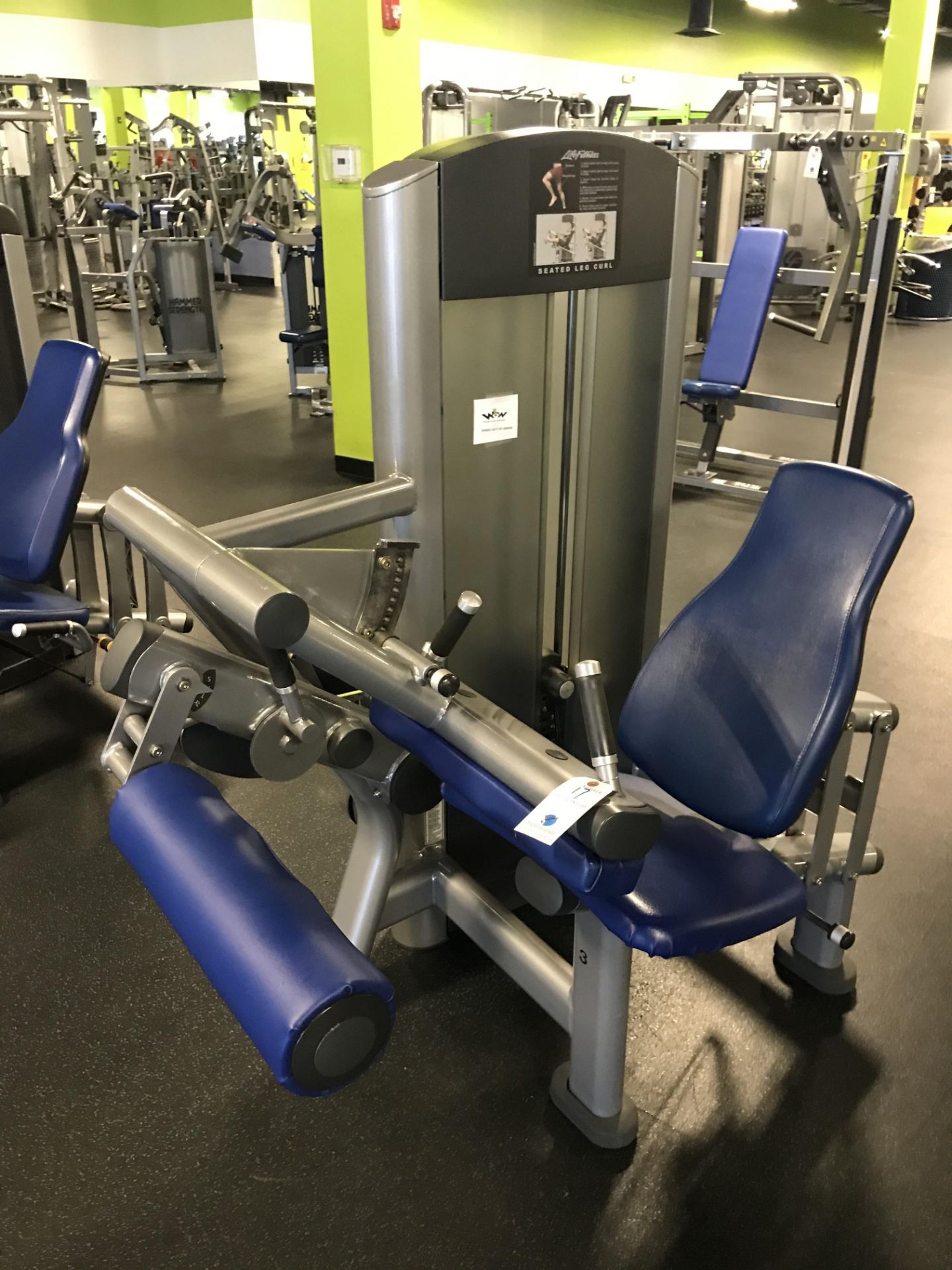 Life Fitness Seated Leg Curl #FZSLC Weight Stack up to 270 Lb. S/N: FZSLC1210066 (Leg Holster