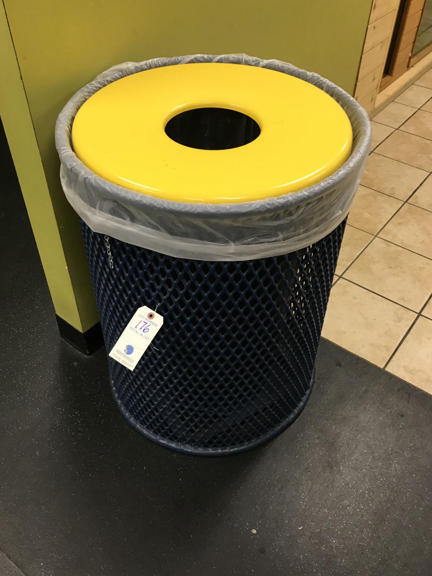 Steel Mesh Waste Receptacle