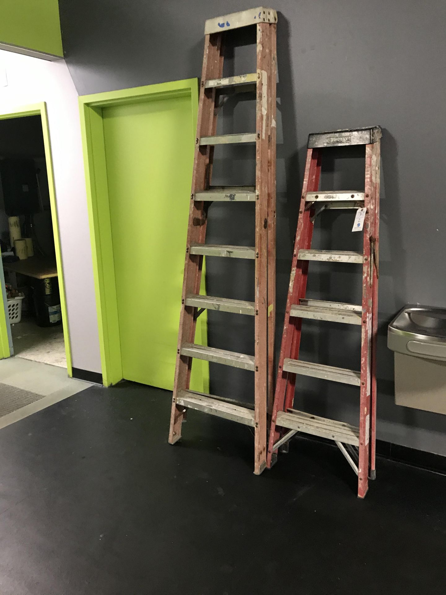 (2) Fiberglass Step Ladders - 6' & 8'