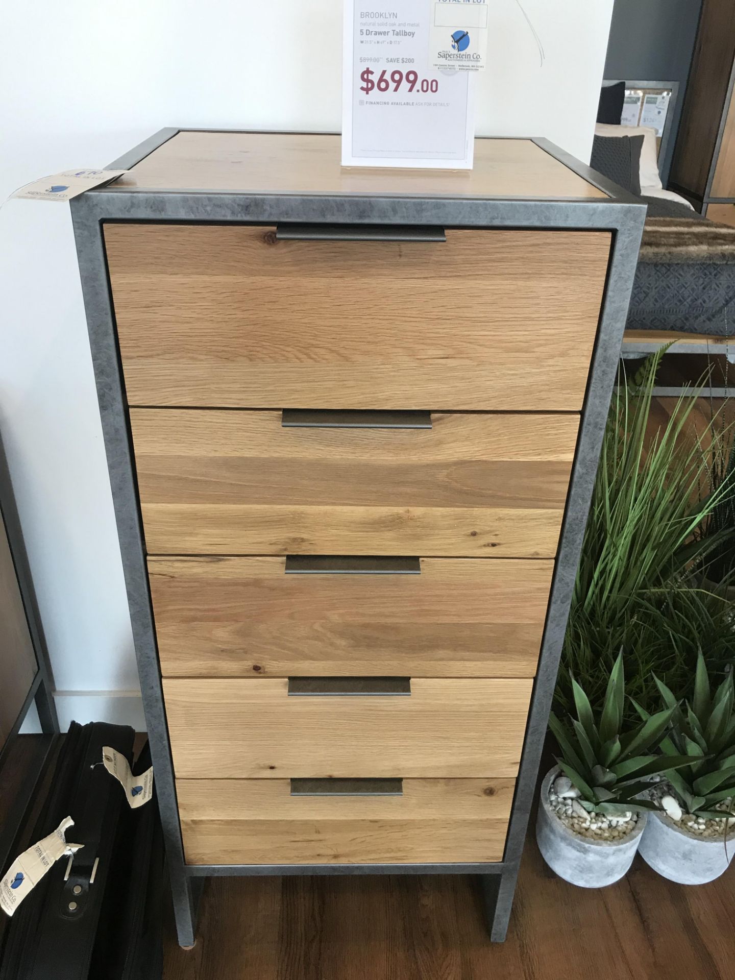 5 Drawer Tallboy (Brooklyn) See Picture For Dimensions and Product Info