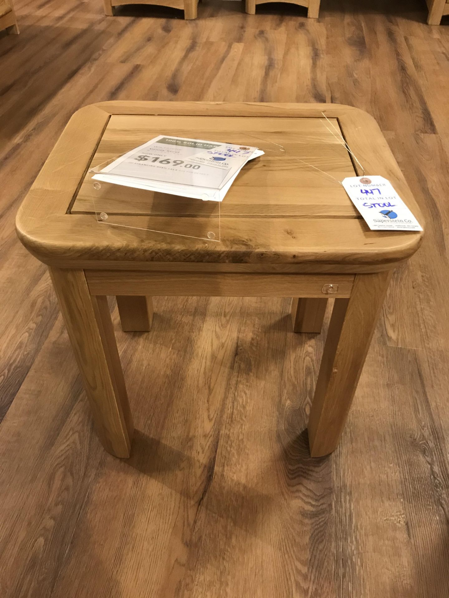 Vanity Stool (Wiltshire) See Picture For Dimensions and Product Info