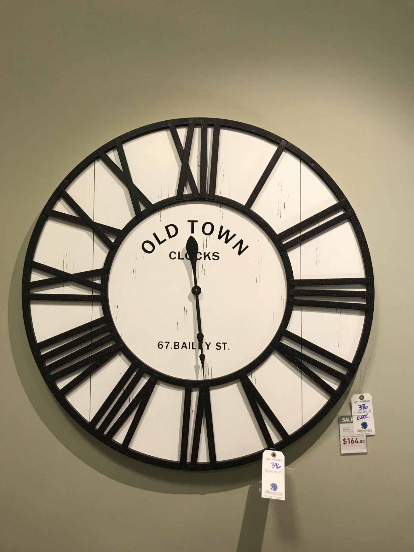 Wall Clock (Dayton) See Picture For Dimensions and Product Info
