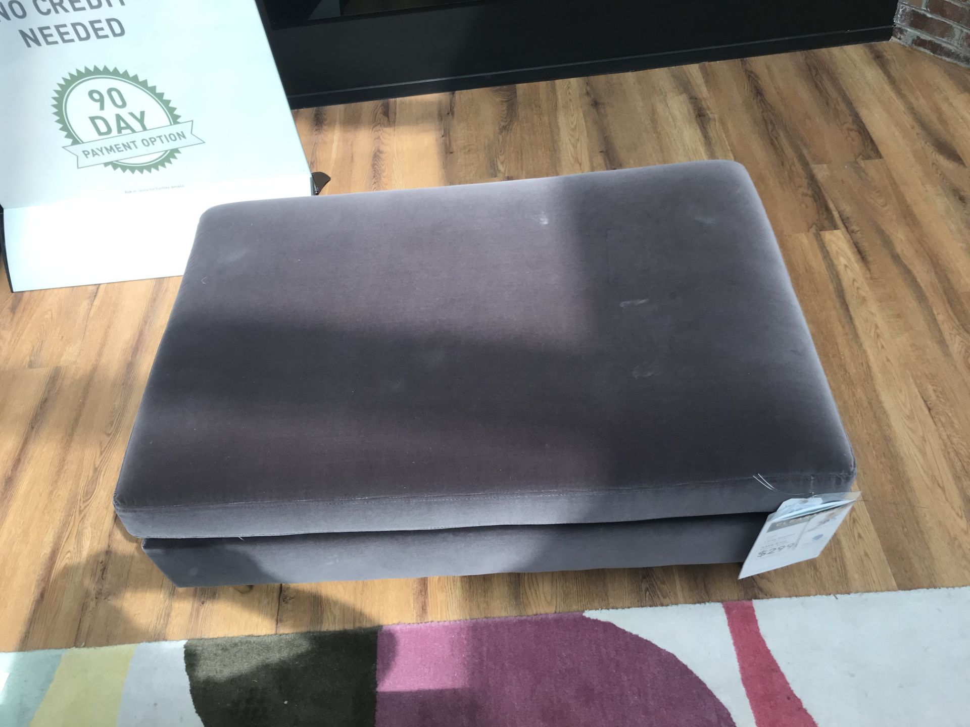 Large Ottoman (Zink) See Picture For Dimensions and Product Info