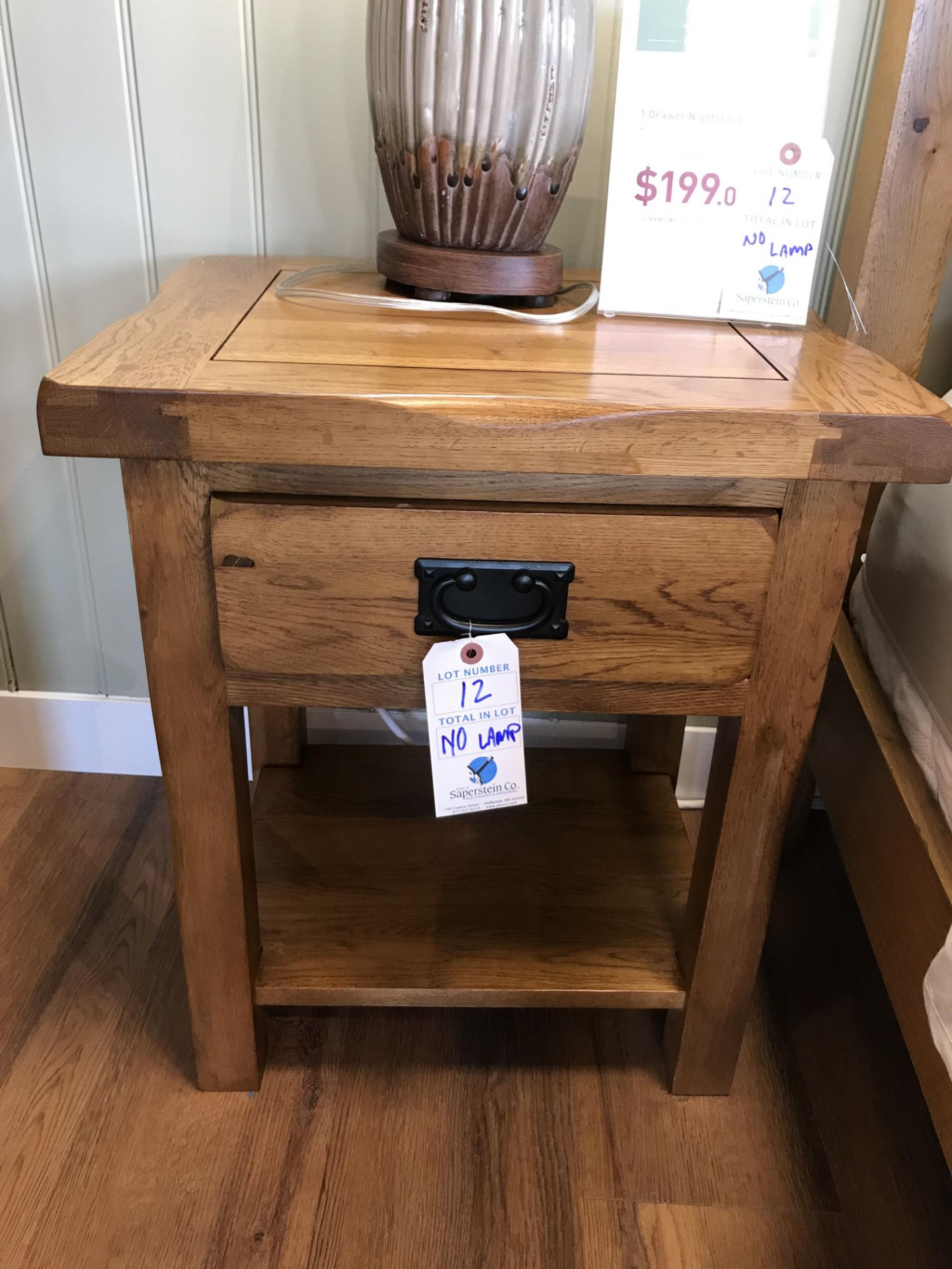 1 Drawer Nightstand (Original Rustic) See Picture For Dimensions and Product Info