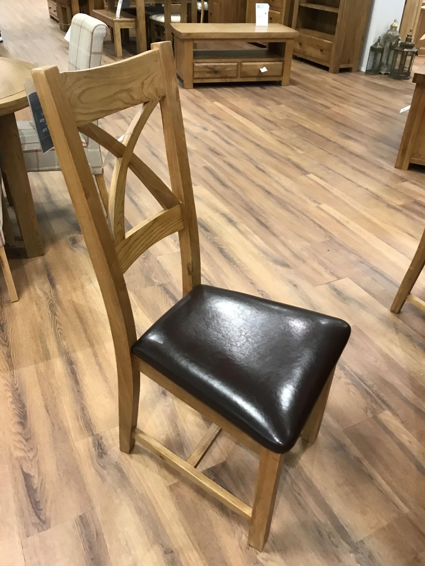 (8) Solid Hardwood Frame Chair