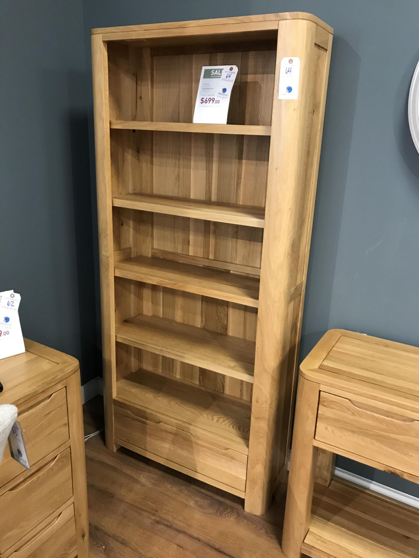 Tall Bookcase (Romsey) See Picture For Dimensions and Product Info