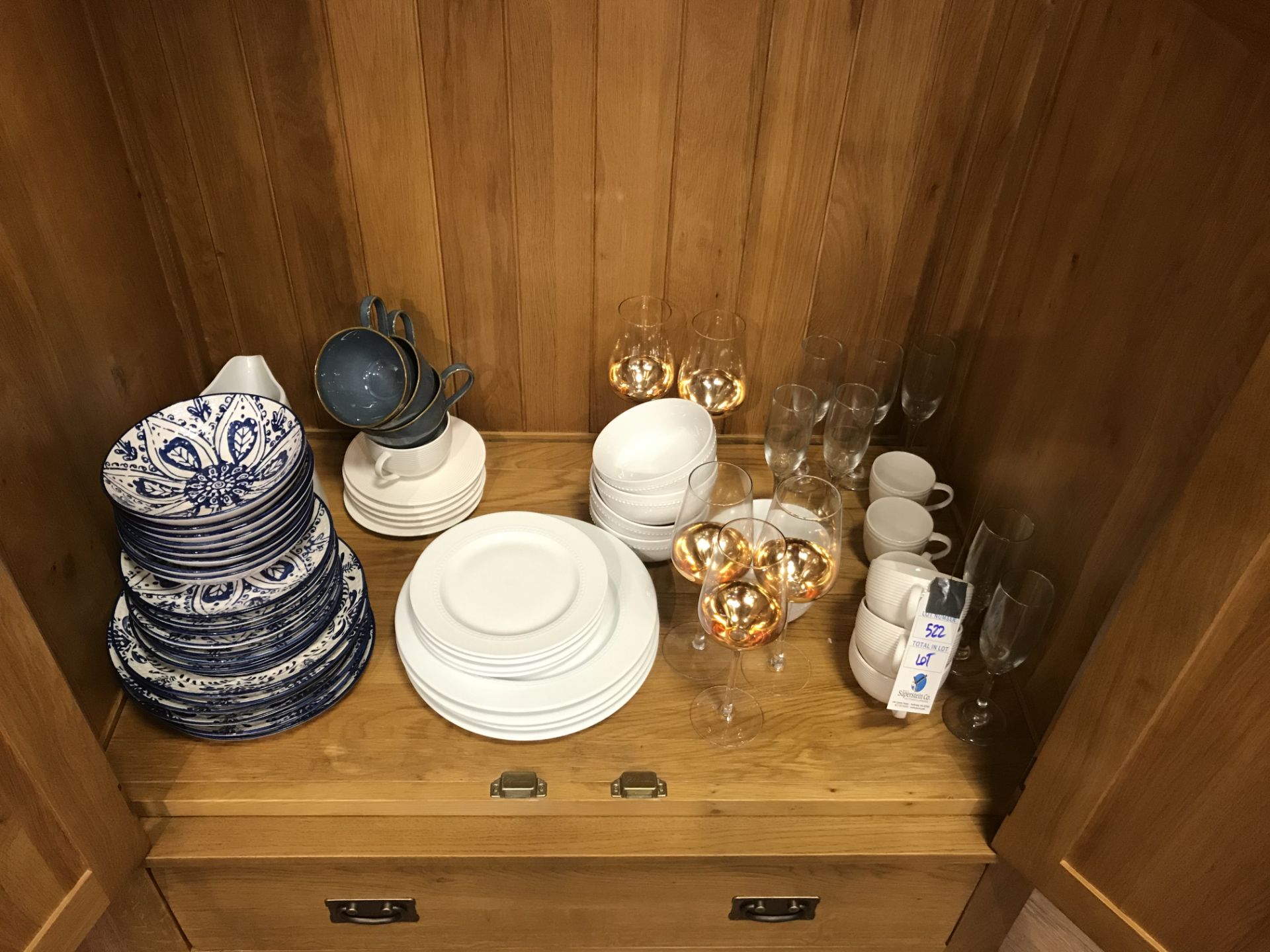 [LOT] Dishes, Glassware, Etc. in One area