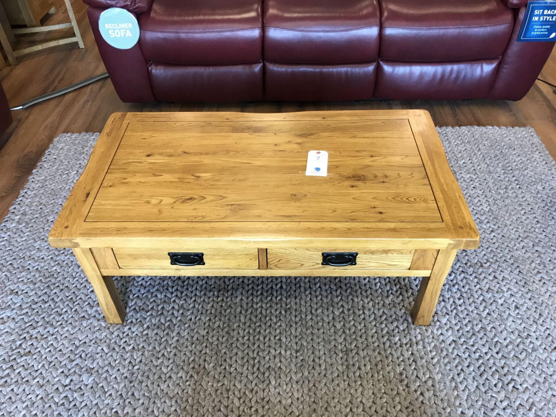 4-Drawer Storage Coffee Table (Original Rustic) See Picture For Dimensions and Product Info