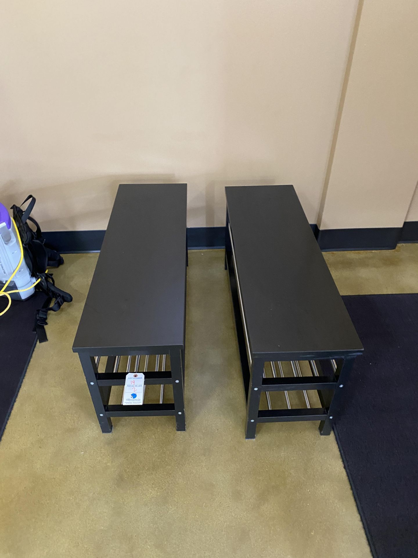 (2) Benches w/ Shoe Rack