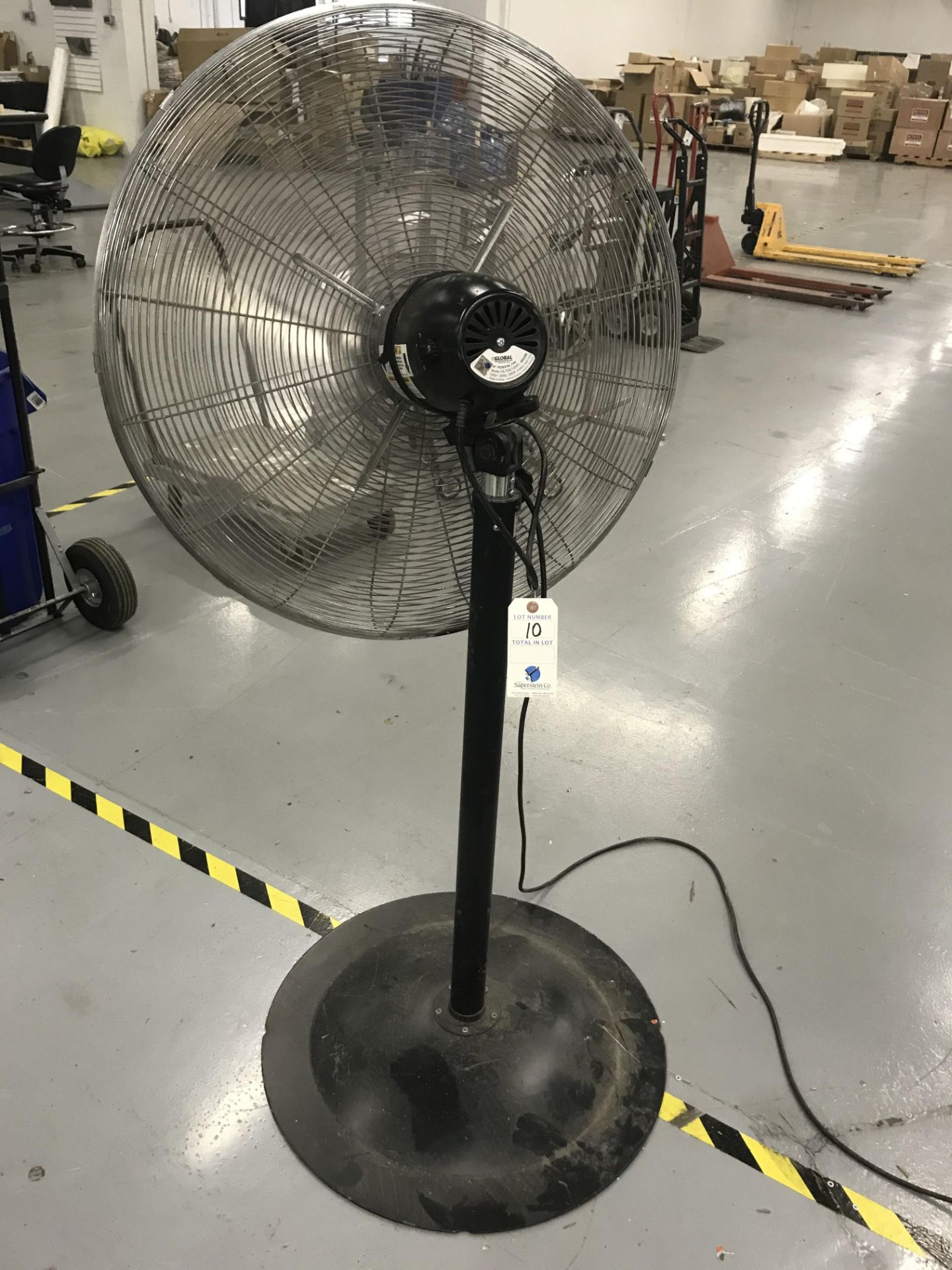 Global Pedestal Fan Adj. Height w/ Wheel Kit