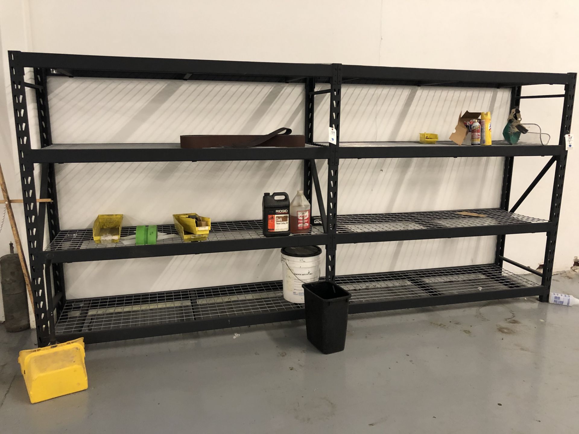 (2) Sec. Black Shelving