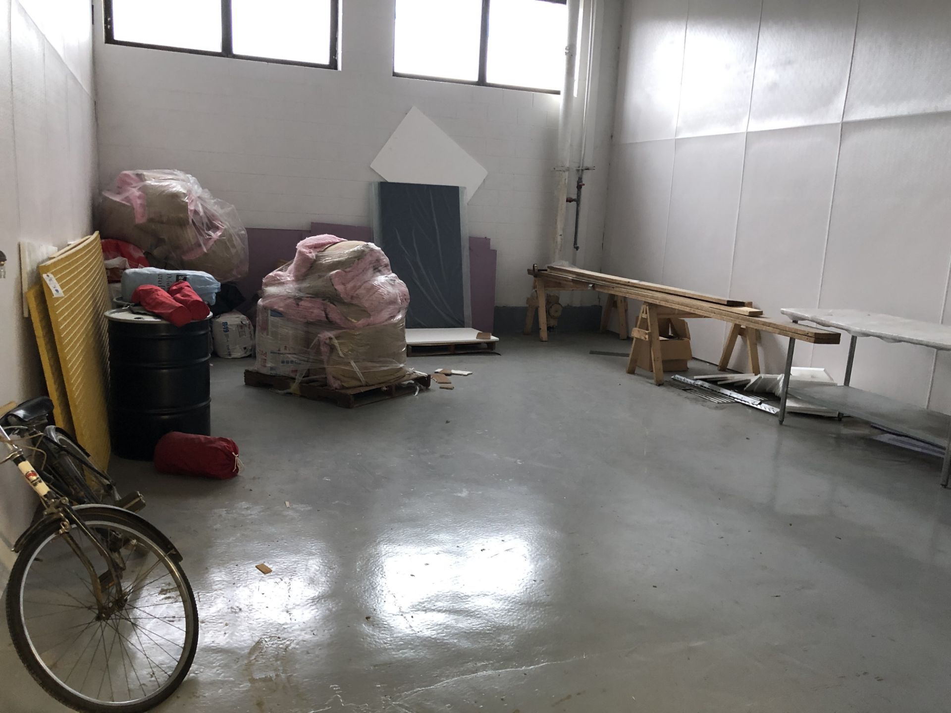 (Lot) In Room C/O: Insulation, Drums, Etc.( Not Including SS Table )