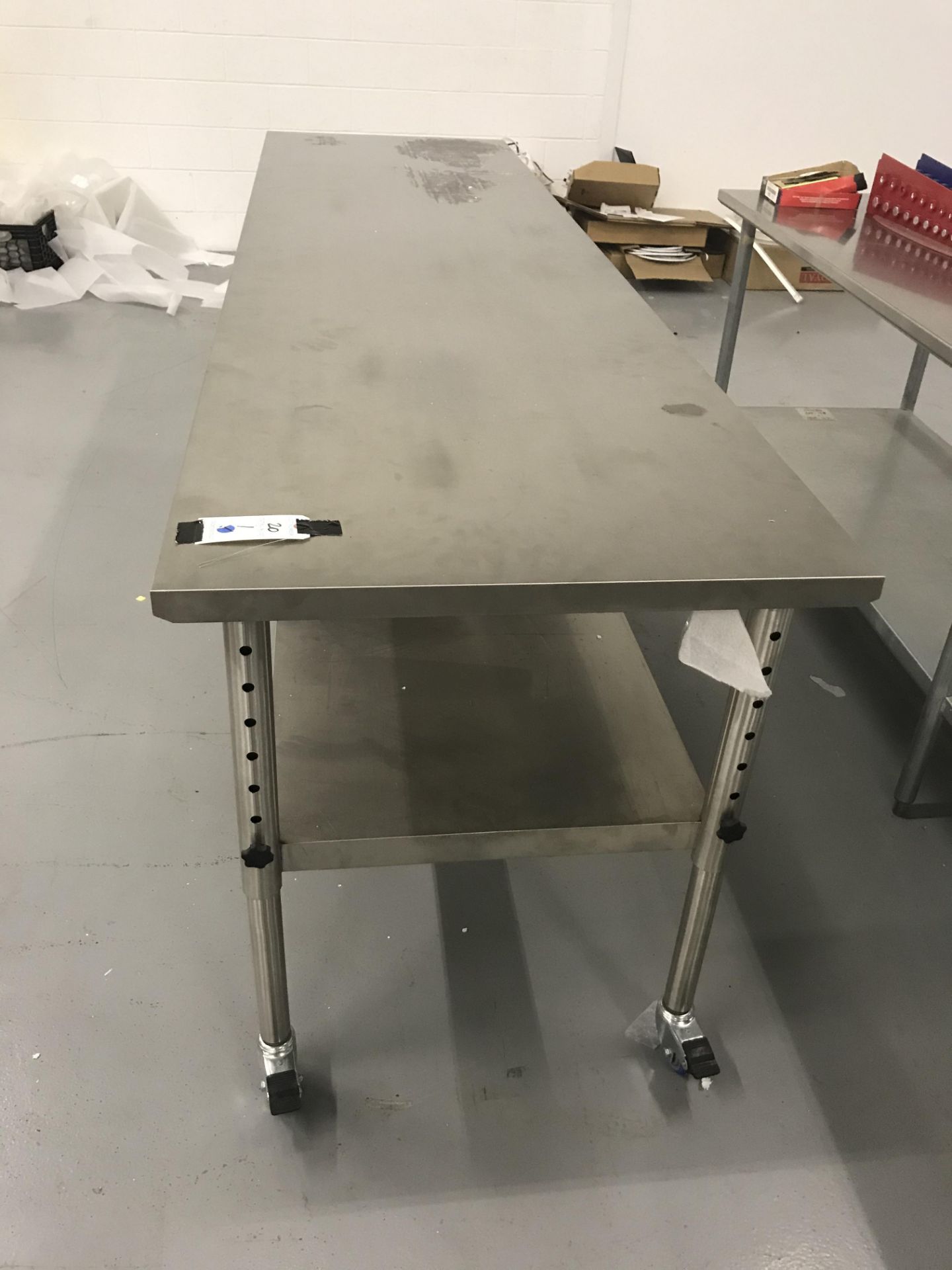 9'x2.5'x3' Adj. Height All SS Portable Table