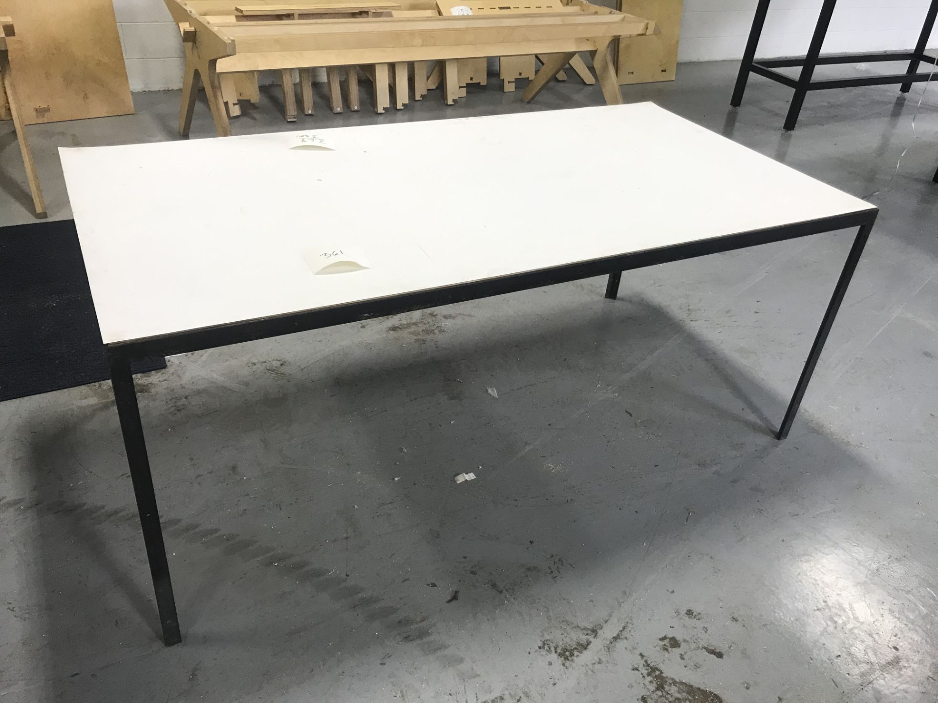 (3) 6' L x 3' Custom Angle Welded Base Tables