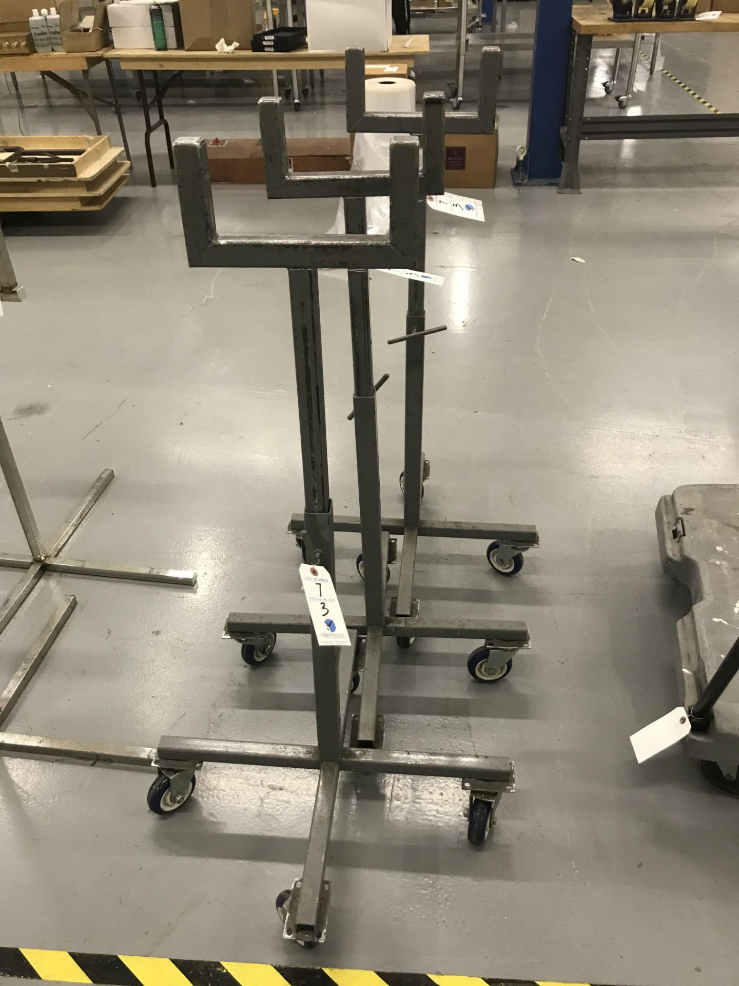 (3) Adj. Height Portable Stands