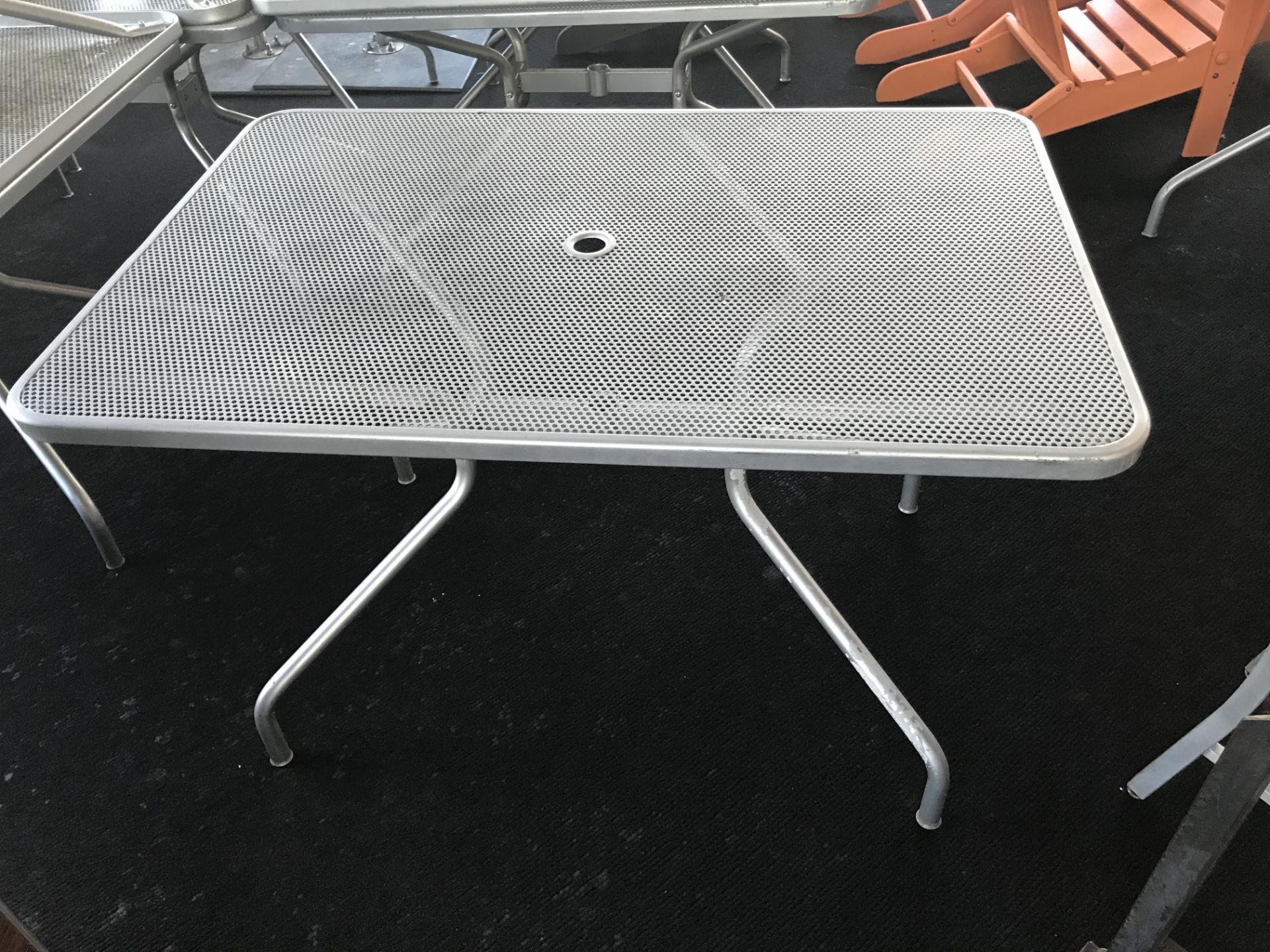 (6) 48" x 32" Steel Mesh Outdoor Patio Tables